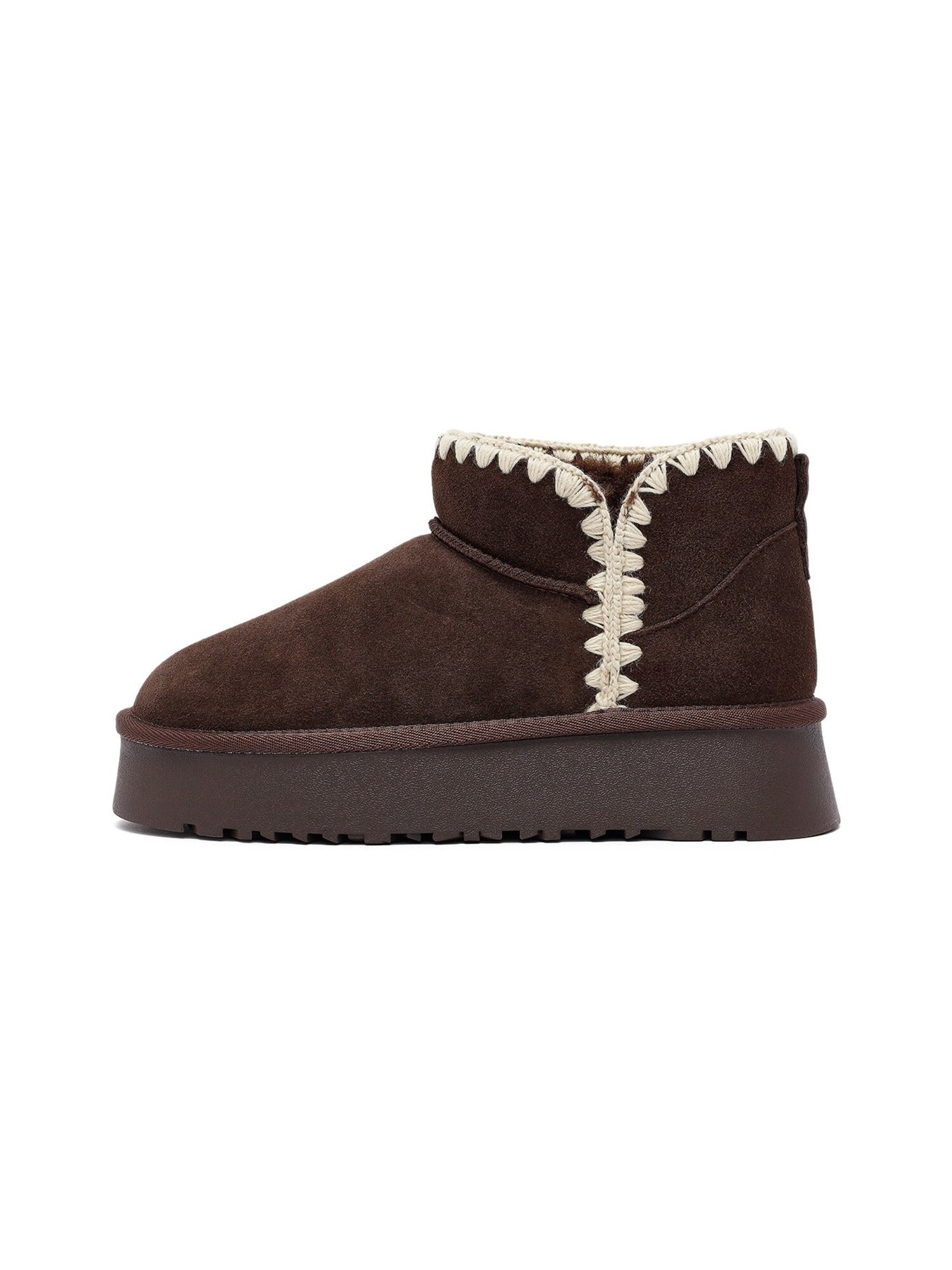 Derimod Botas de tobillo  marrón / blanco