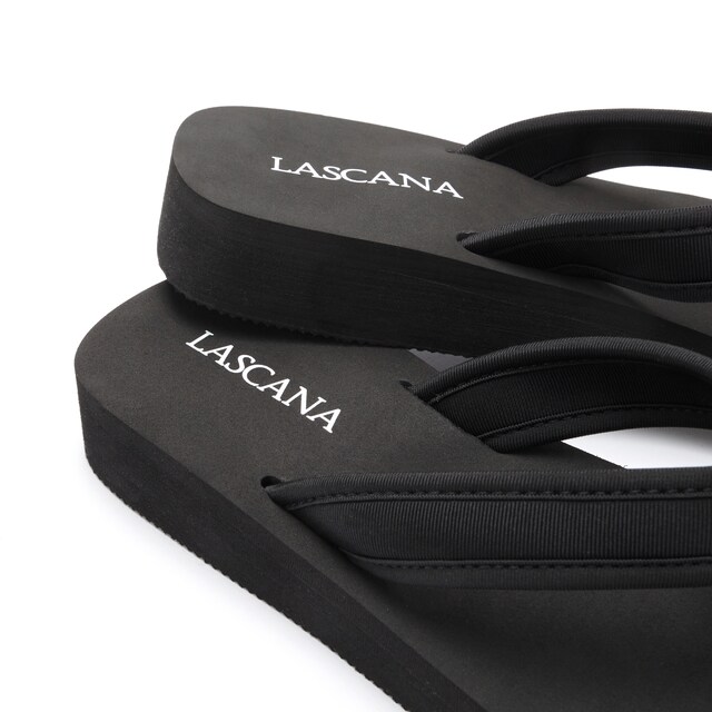 LASCANA, Papucs, fekete, 3 kép a 3 közül