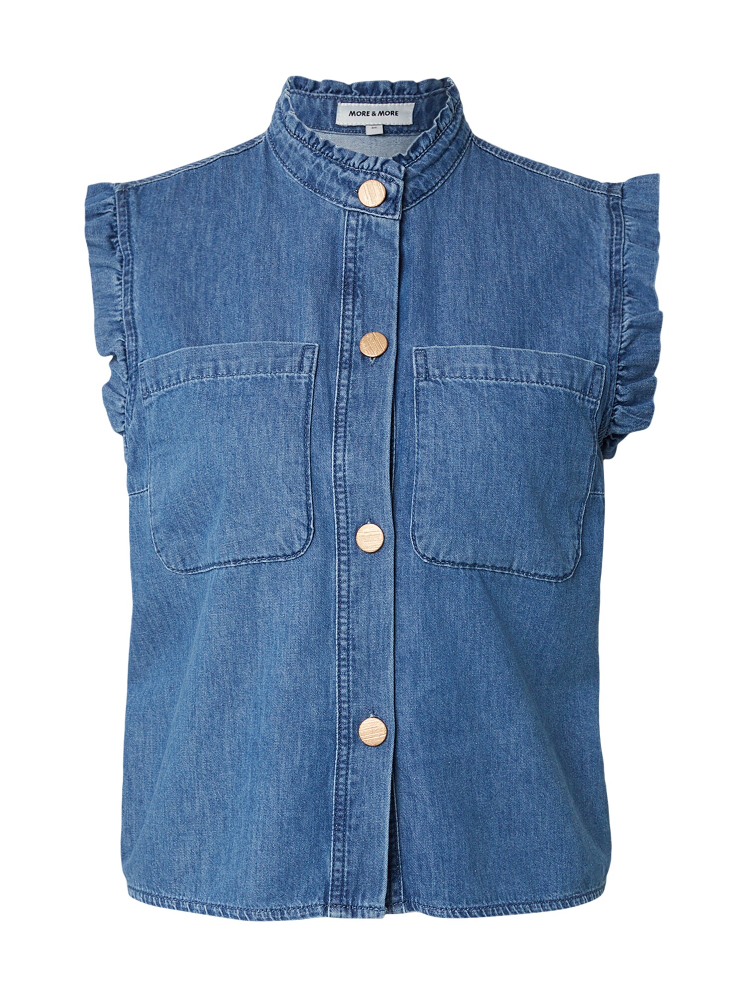 MORE & MORE Blúzka  modrá denim
