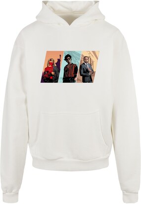 Merchcode Sweatshirt ‘Grand Trio’ Lichtblauw / Oranje / Zwart / Wit