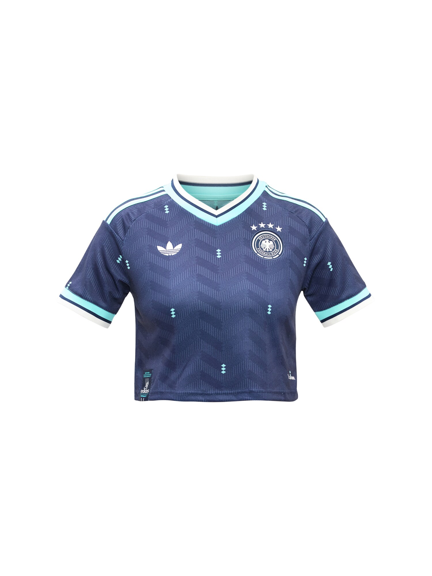 ADIDAS PERFORMANCE Tricot 'Germany 26 Away'  bleumarin / turcoaz / verde mentă / alb