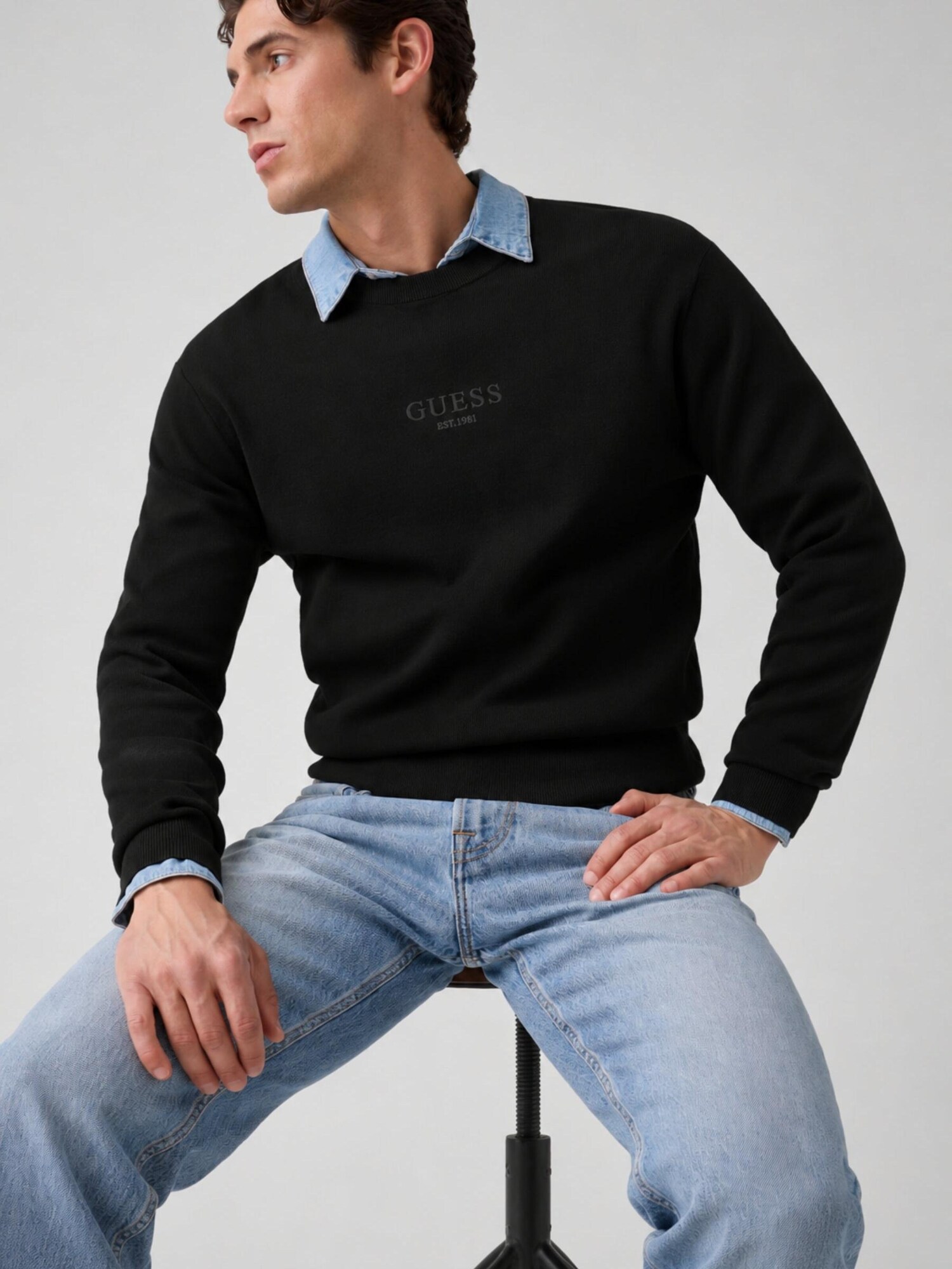 GUESS Jersey 'M6YR12Z0917' negro – imagen 3
