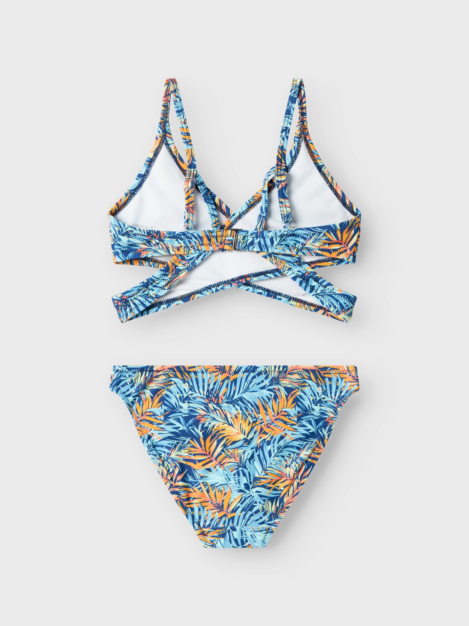 NAME IT Bikini 'ZELINE'  kék / narancs termék 2. képe