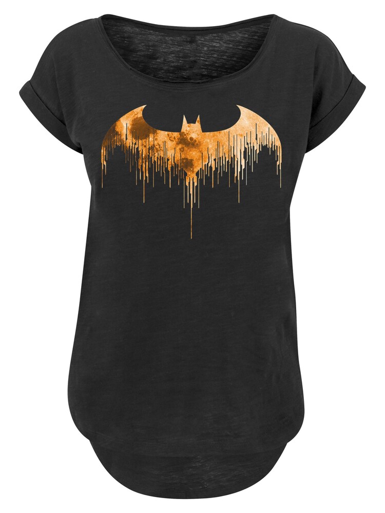 F4NT4STIC T-Shirt 'DC Comics Batman Arkham Knight Halloween Moon' Damen Größe XL gelb / orange / schwarz