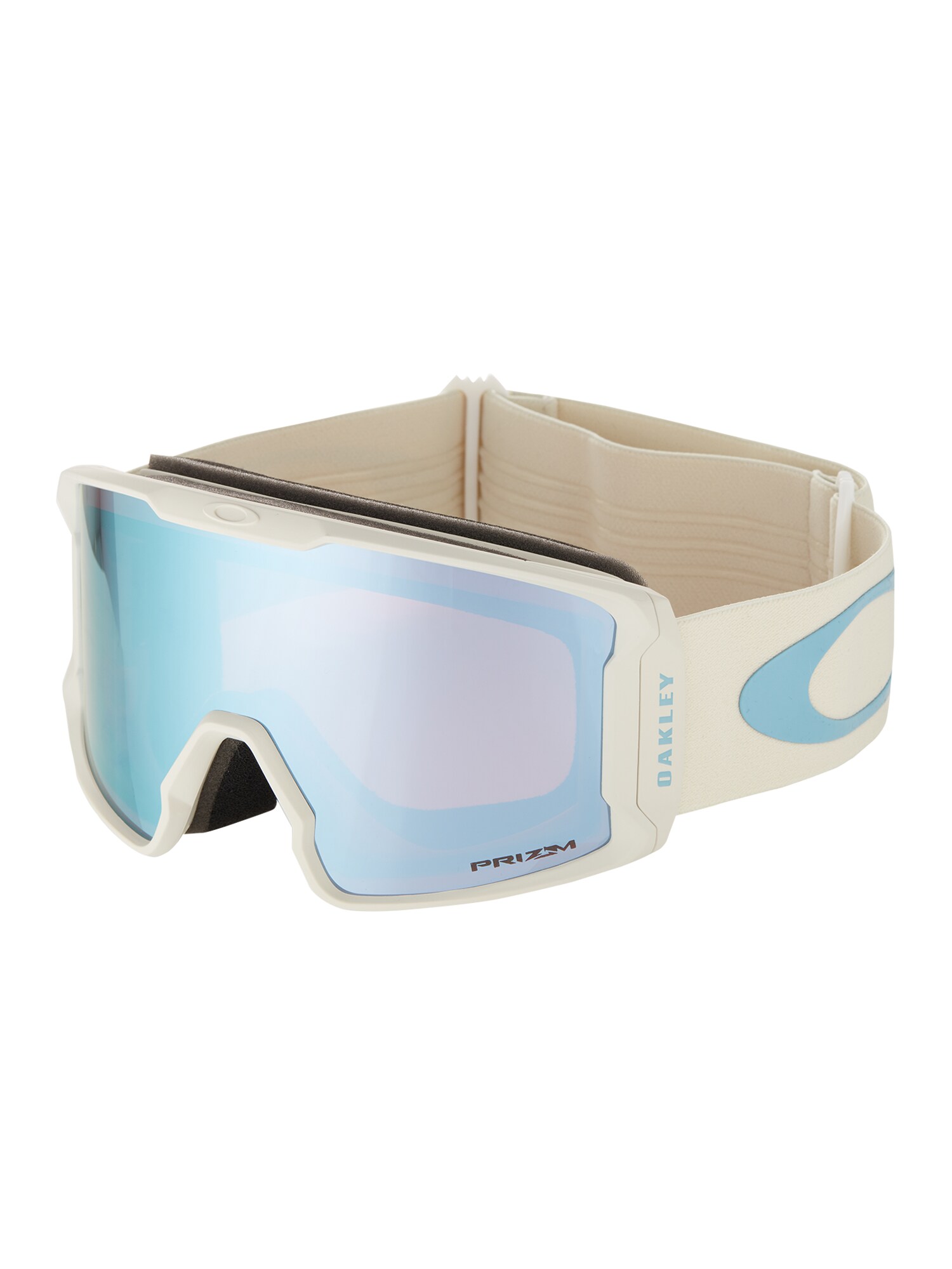 OAKLEY Sportiniai akiniai 'Line Miner'  juoda / šviesiai mėlyna / balta