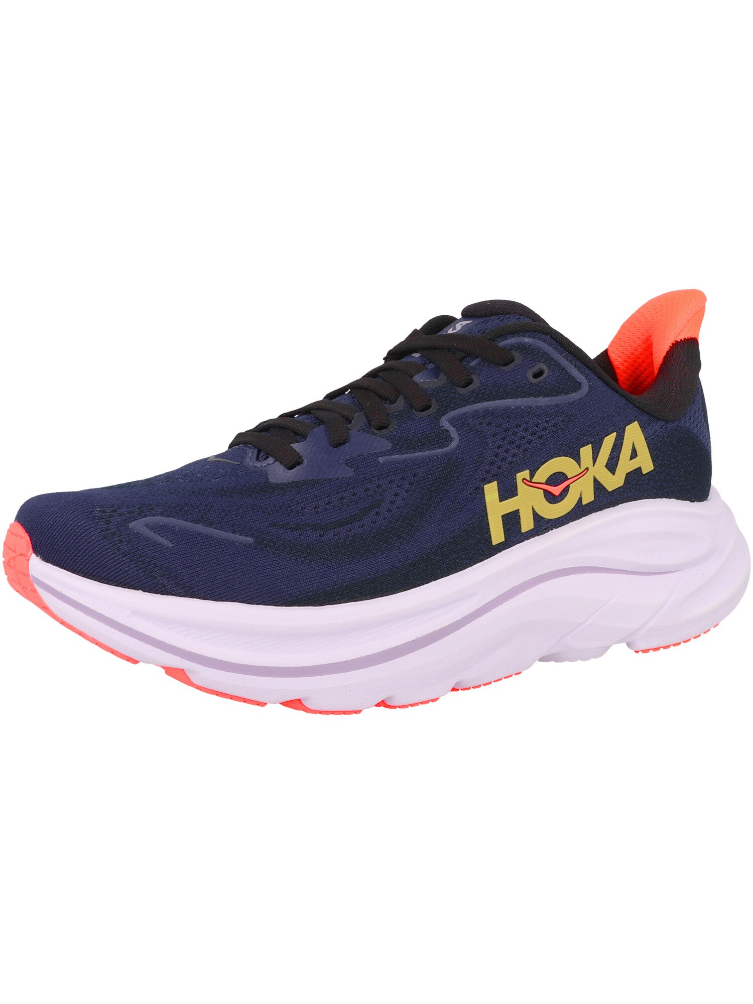 HOKA Zapatillas de running 'Clifton 10' navy / amarillo / negro