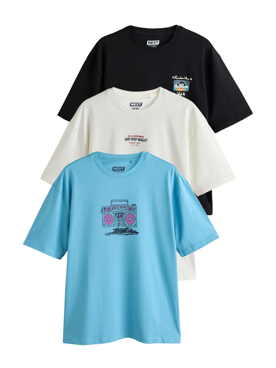 T-shirt aqua / svart