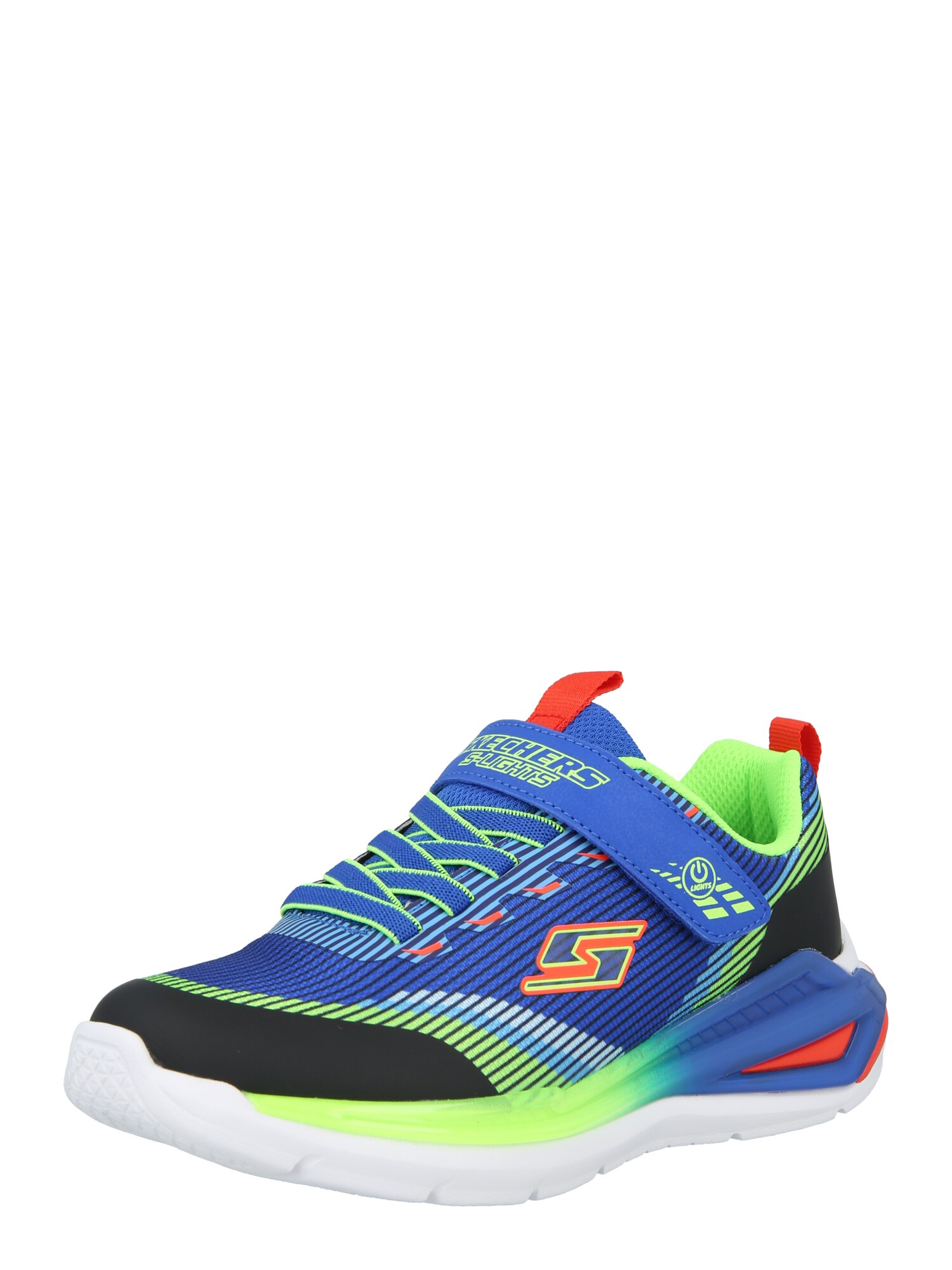 SKECHERS Sneaker 'TRI-NAMICS 2.0'  albastru / azuriu / verde neon / portocaliu / negru