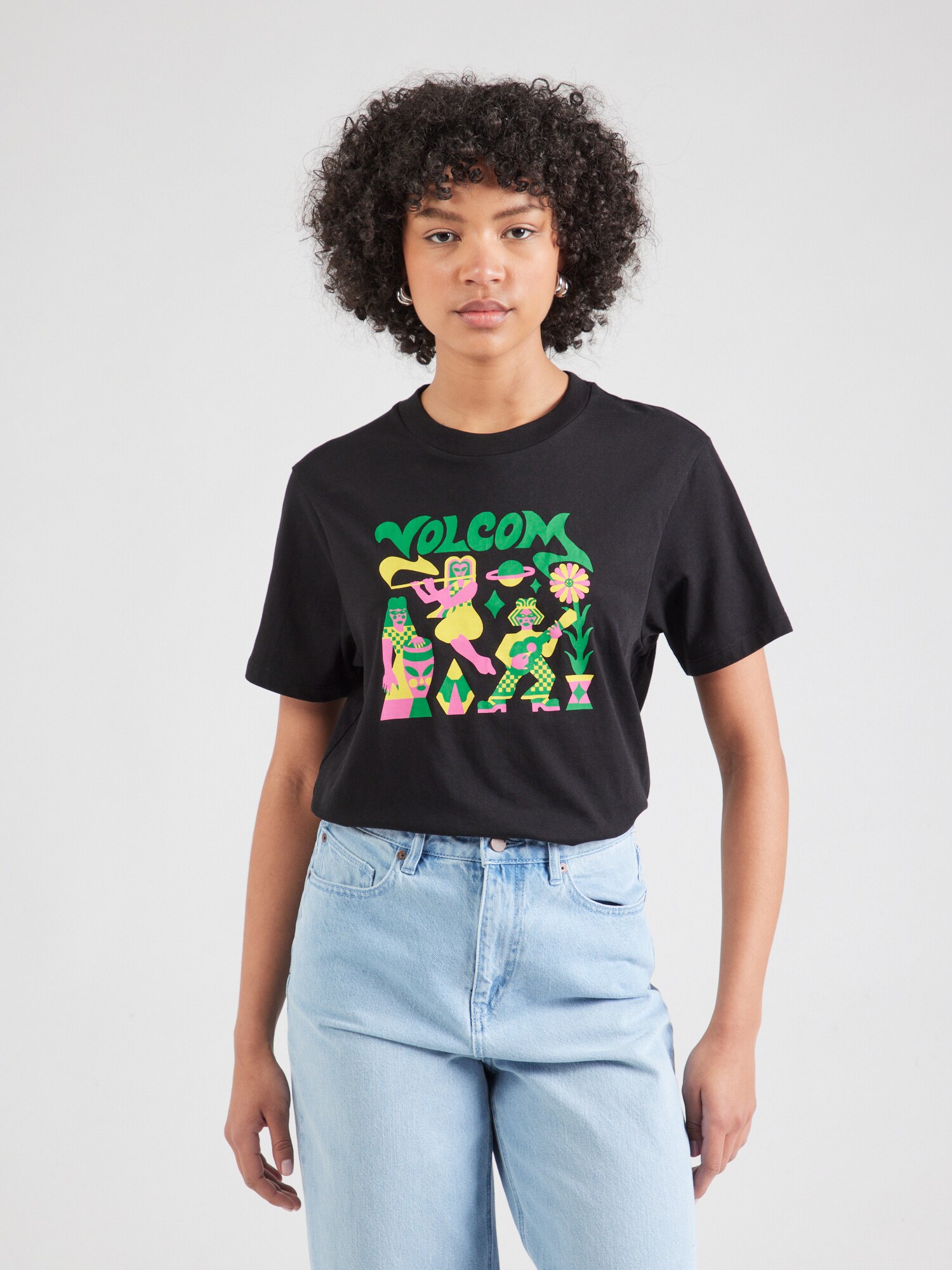 Volcom Póló 'RADICAL DAZE UP'  sárga / zöld / orchidea / fekete termék 2. képe