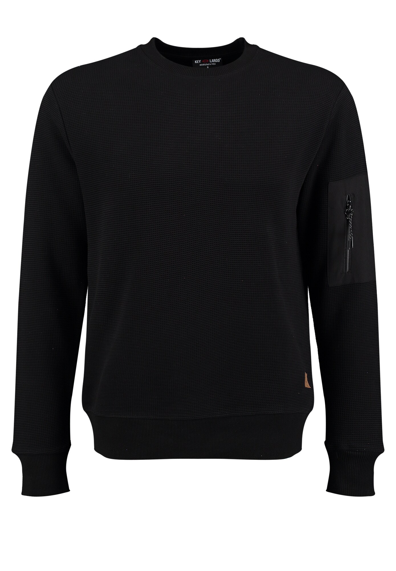 Key Largo Bluză de molton KLAttack  negru