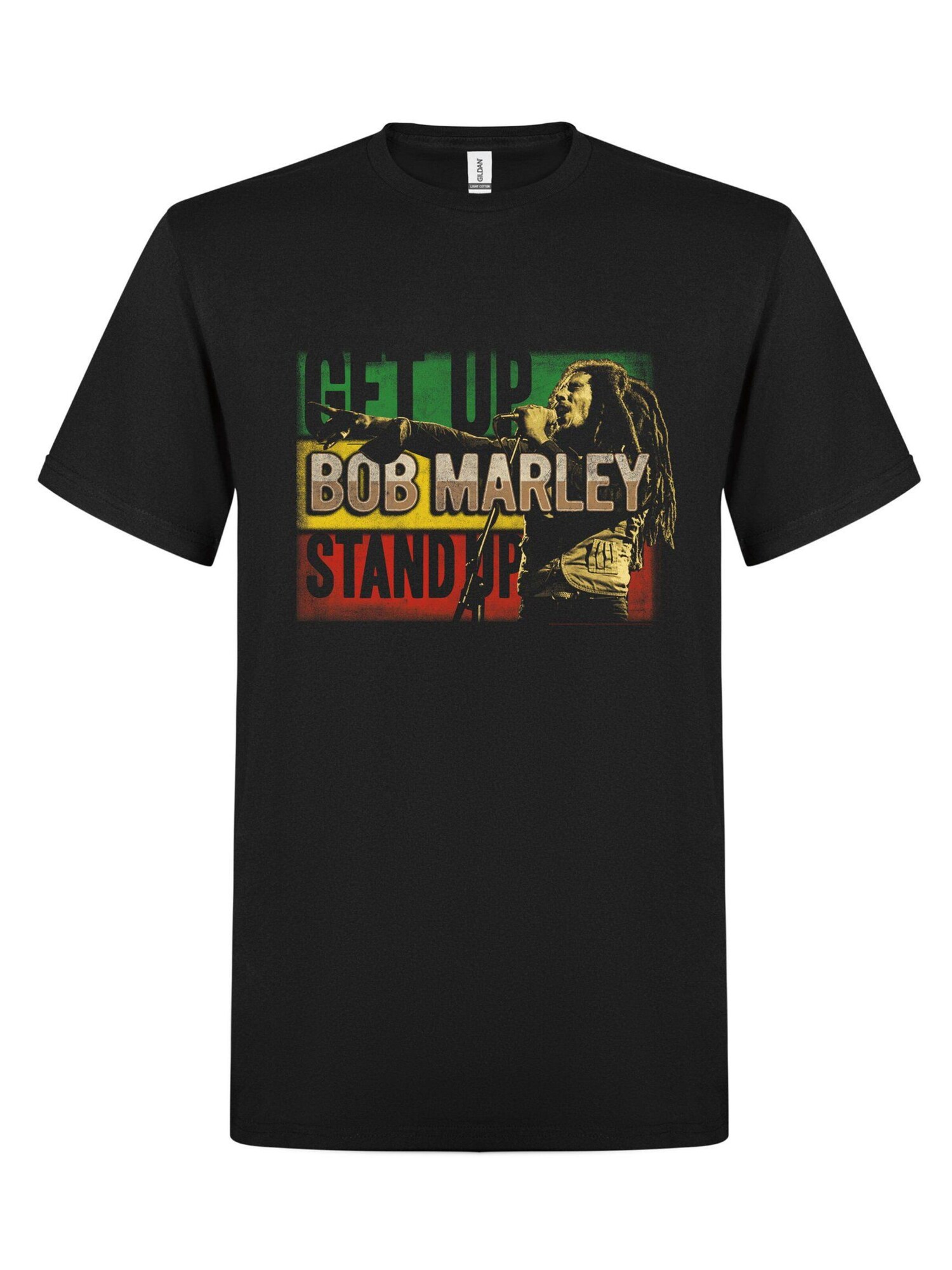 Bob Marley Camiseta 'Get up, Stand Up' negro – imagen 1