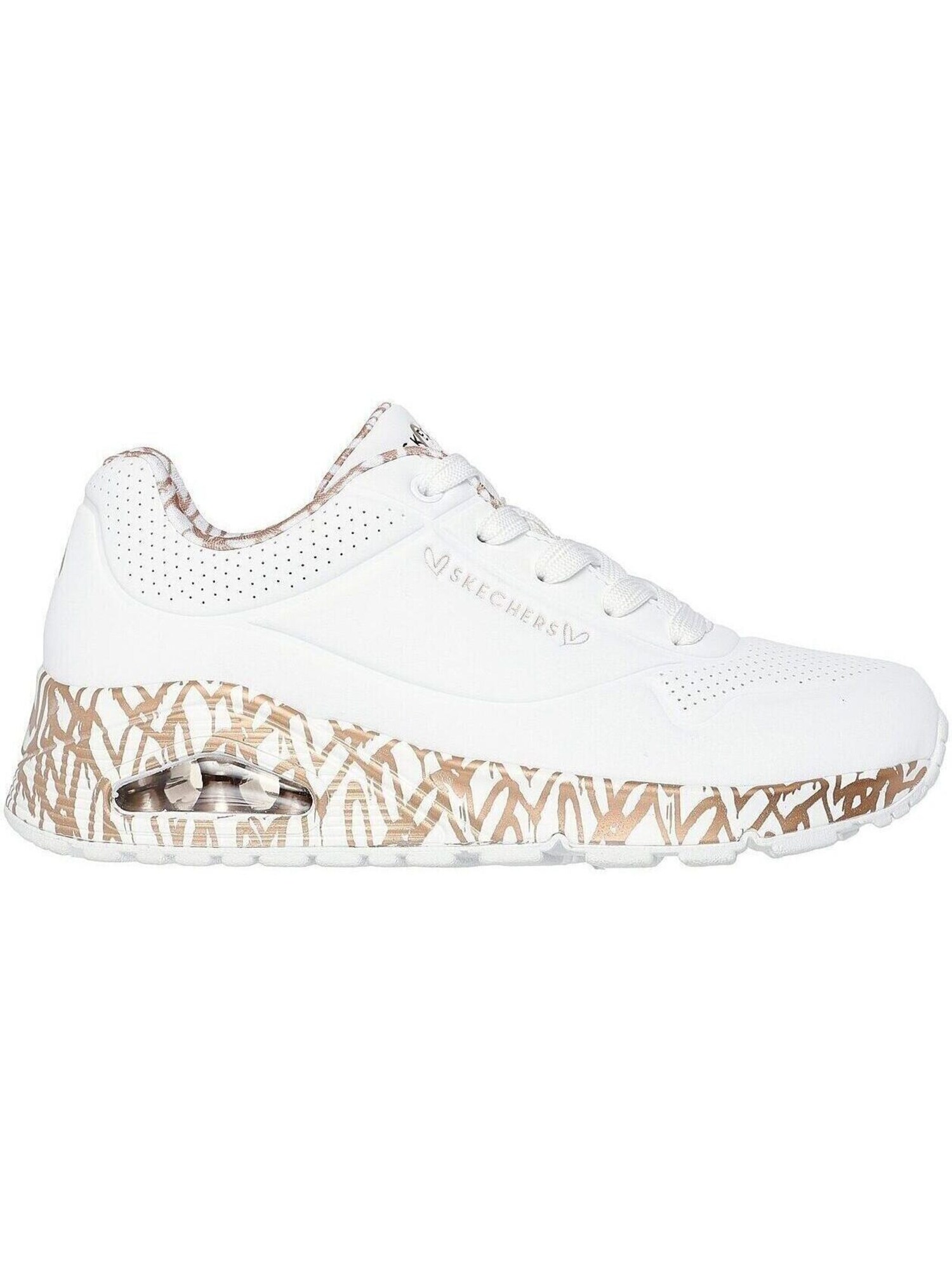 SKECHERS Calzado deportivo 'Skechers Uno - Loving Love'  blanco