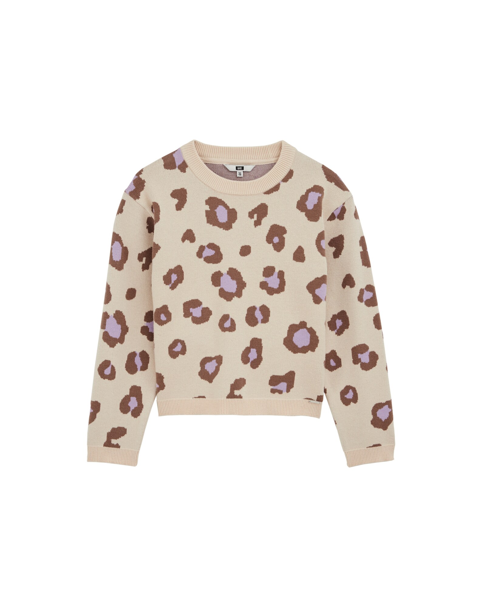 WE Fashion Pulover  bej / maro / lila