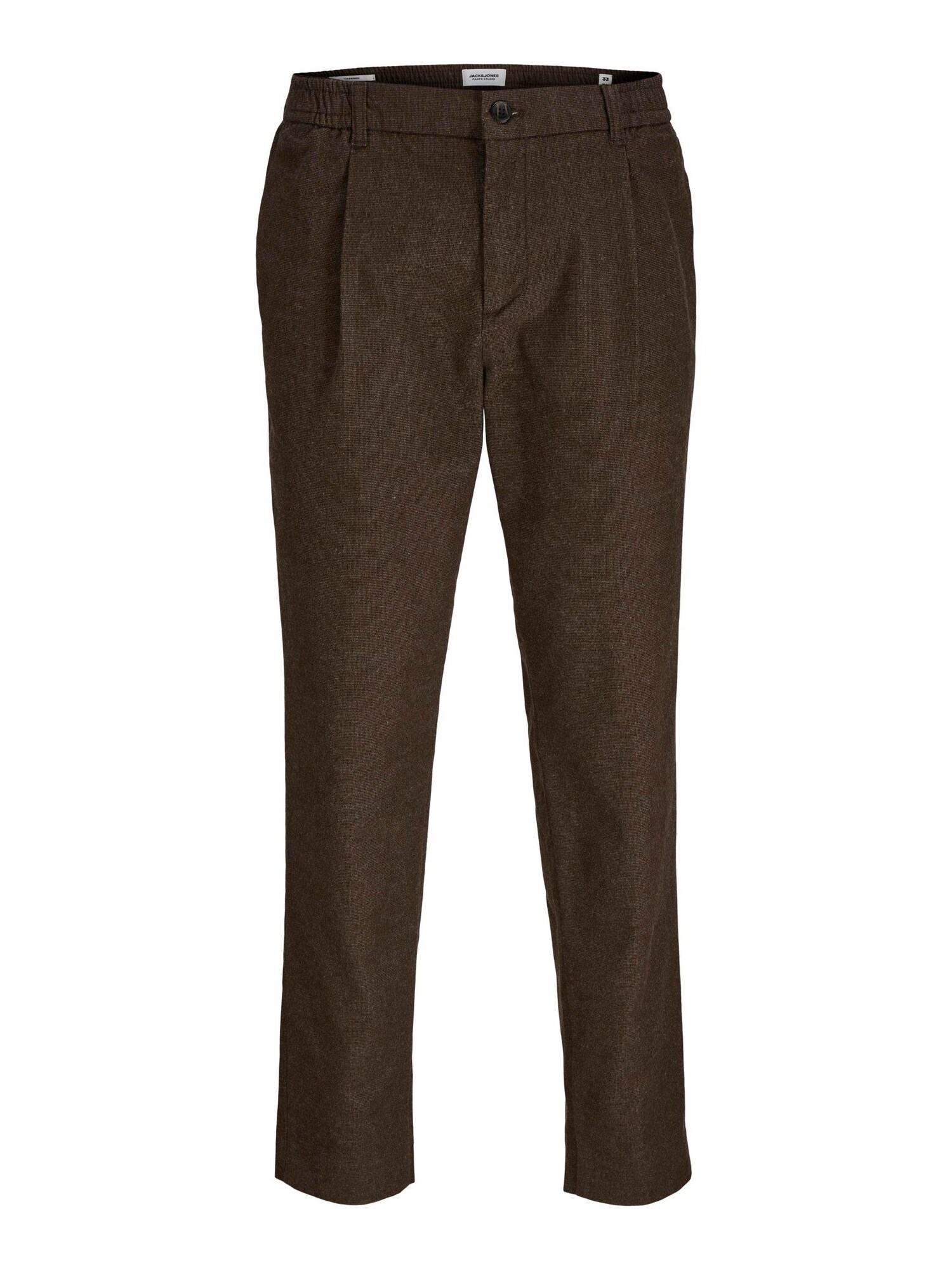 JACK &amp; JONES Pantalón plisado  marrón moteado