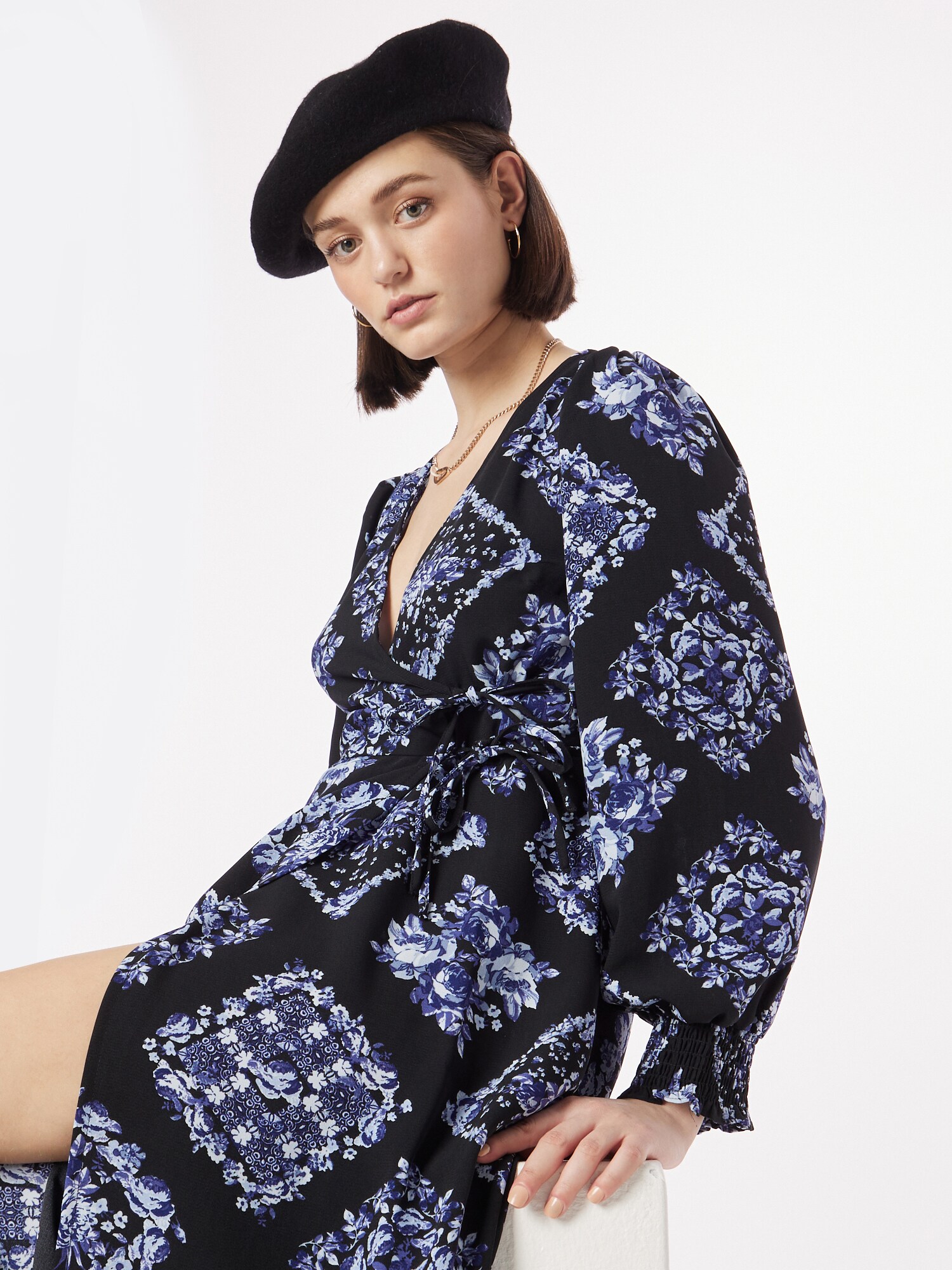 Dorothy Perkins Šaty modrá / námornícka modrá / biela (obrázok 5)