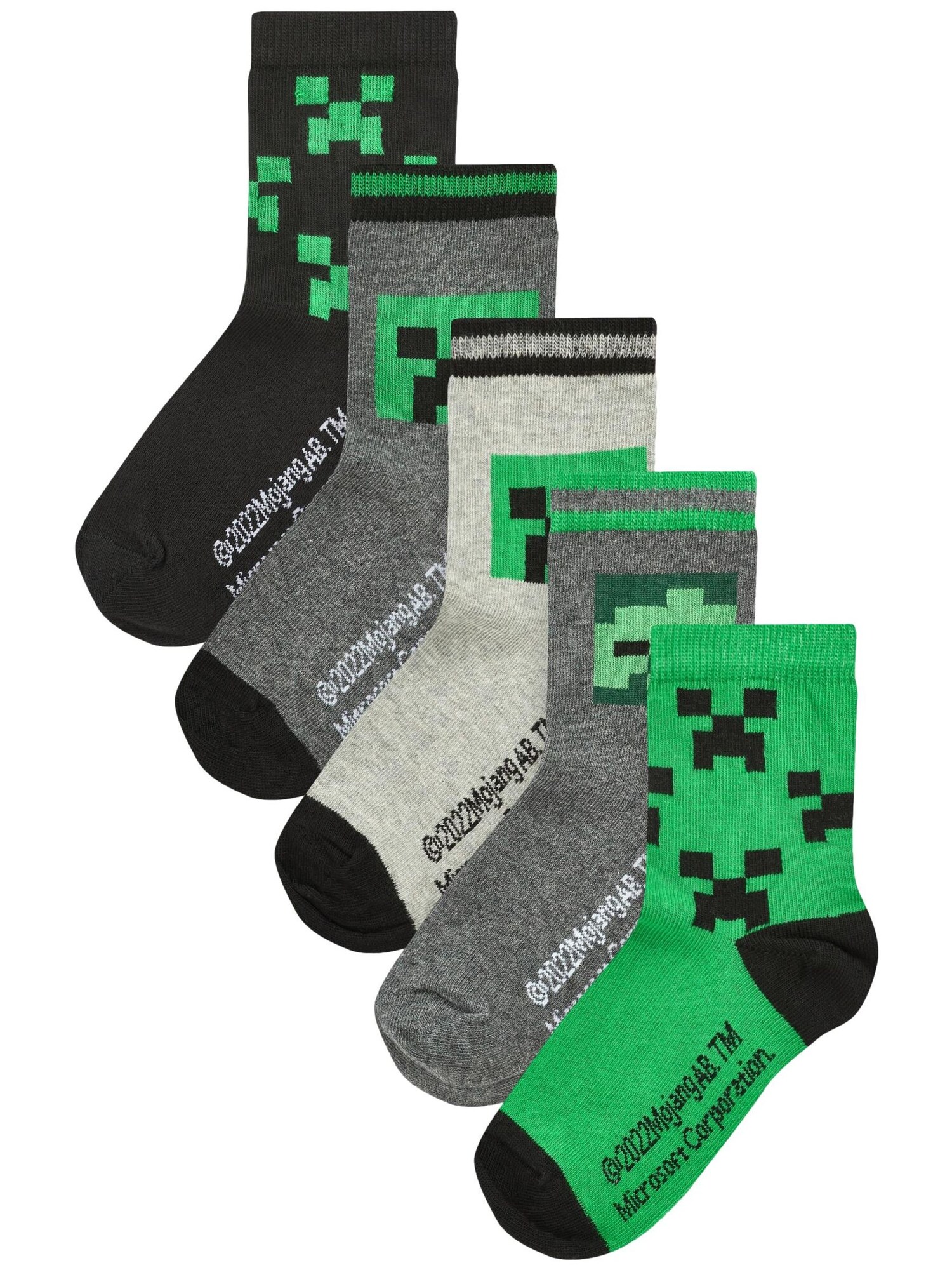 Next Șosete  gri amestecat / verde / negru / alb