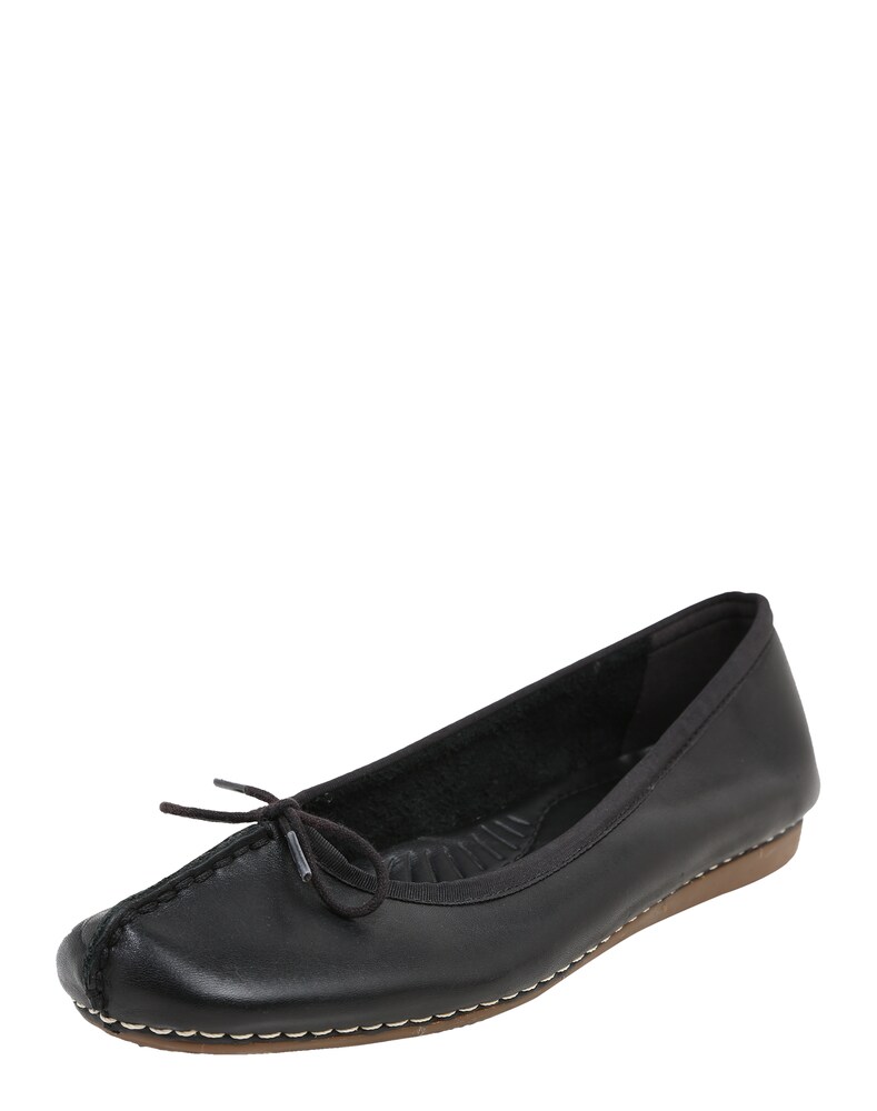 CLARKS Ballerina 'Freckle Ice' Damen Größe 39 schwarz