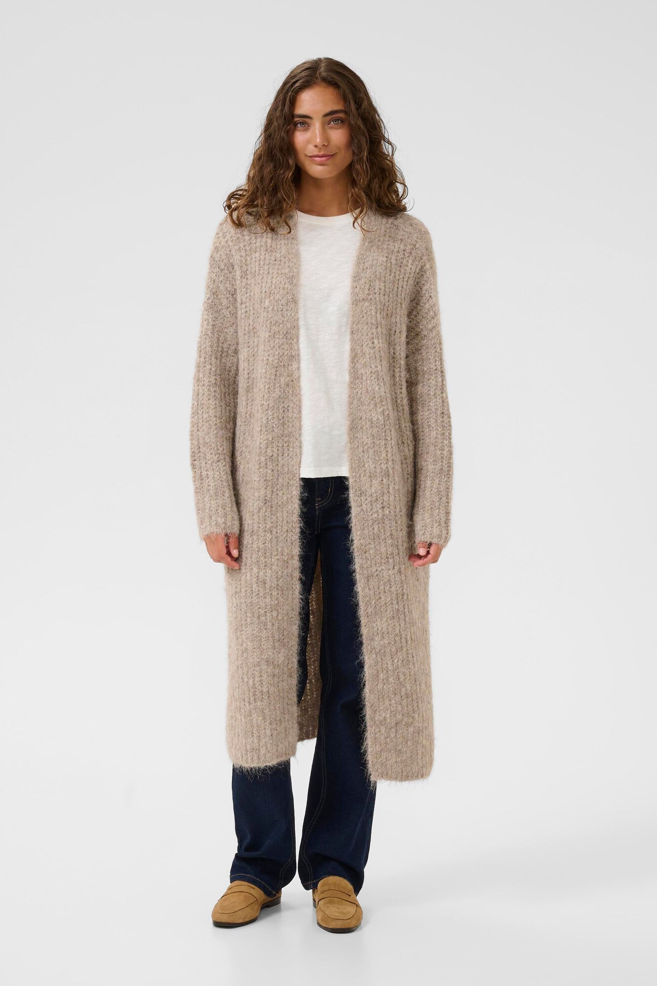 CULTURE Cárdigan 'CUkaia'  beige moteado