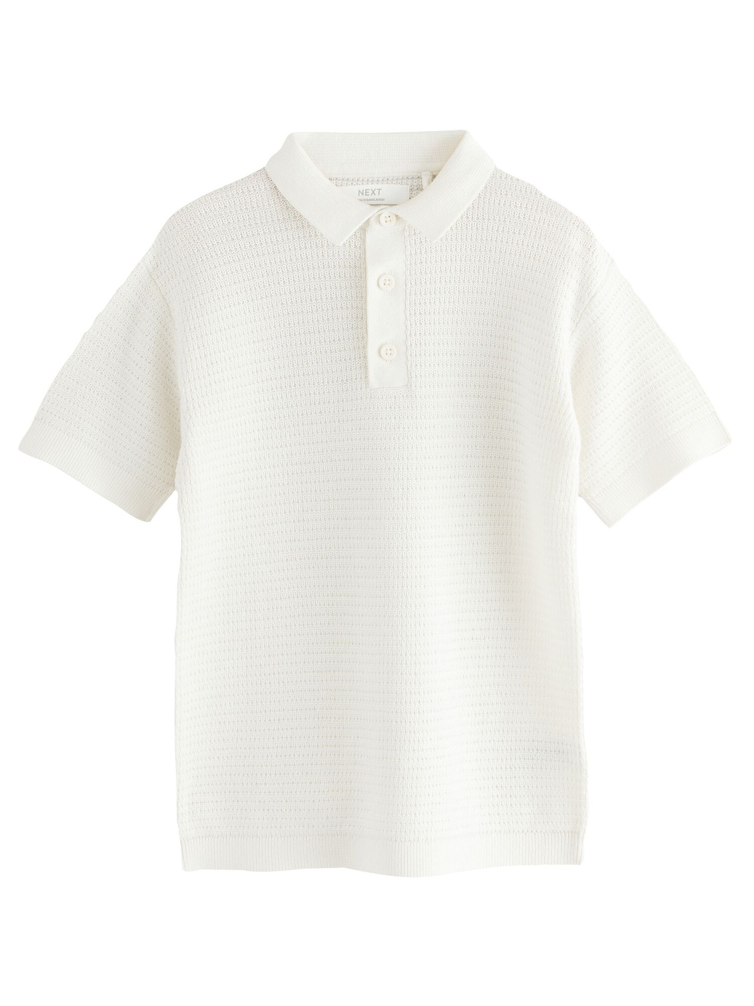 Next Tricou  alb lână