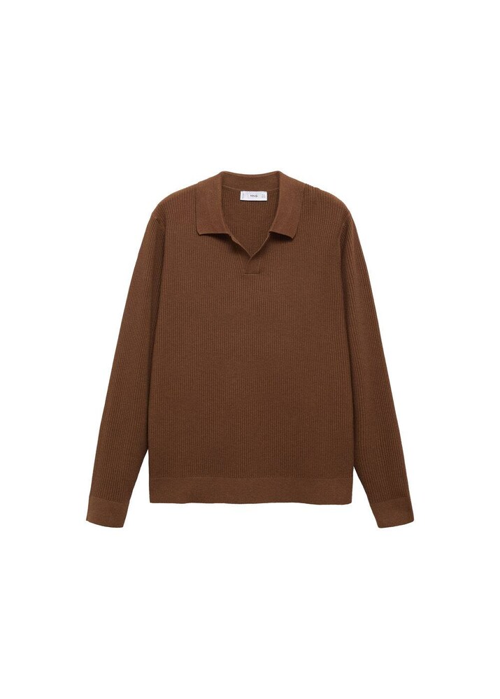 MANGO MAN Poloshirt 'Antiguas' Herren Größe L braun