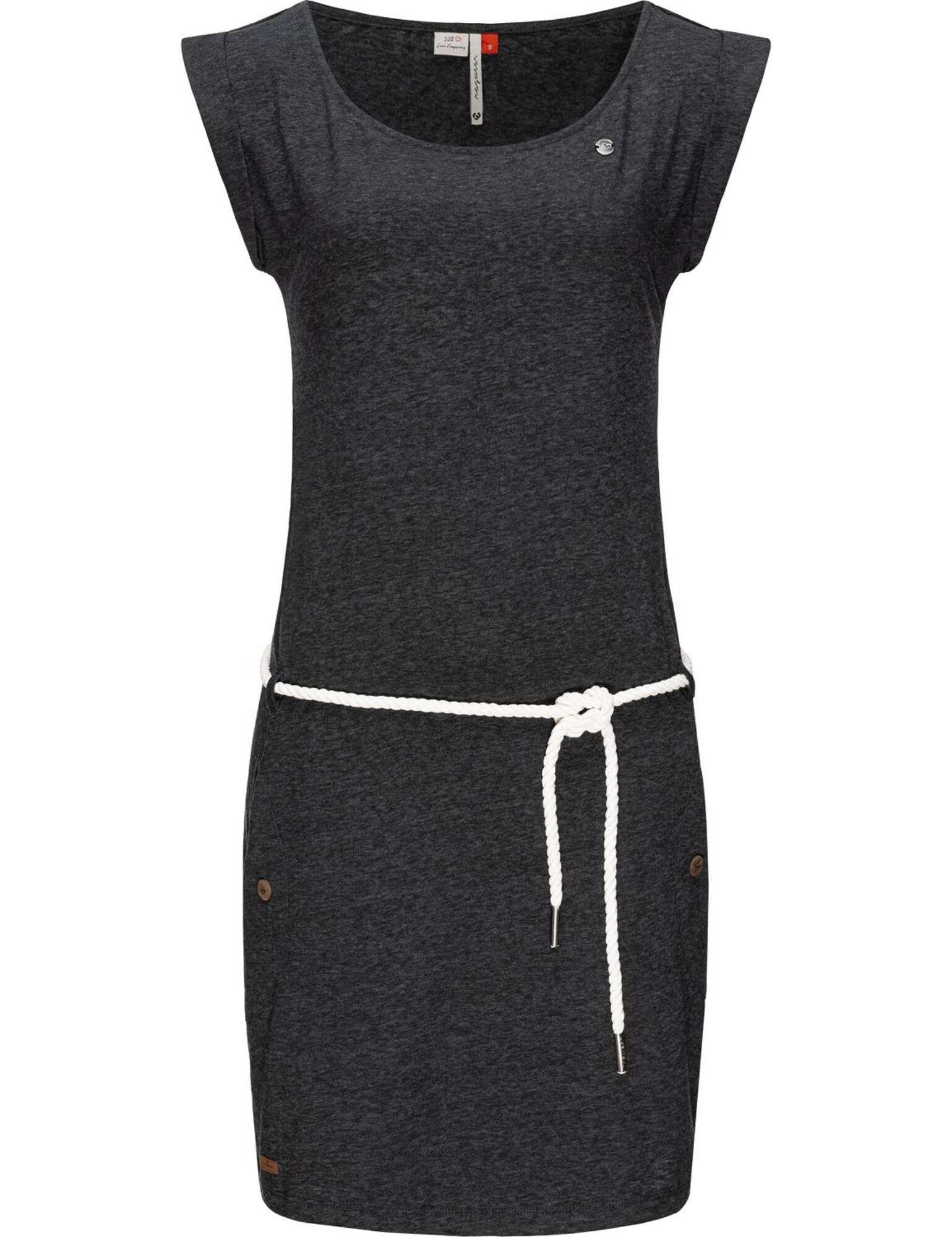 Ragwear Ljetna haljina  crna melange / bijela