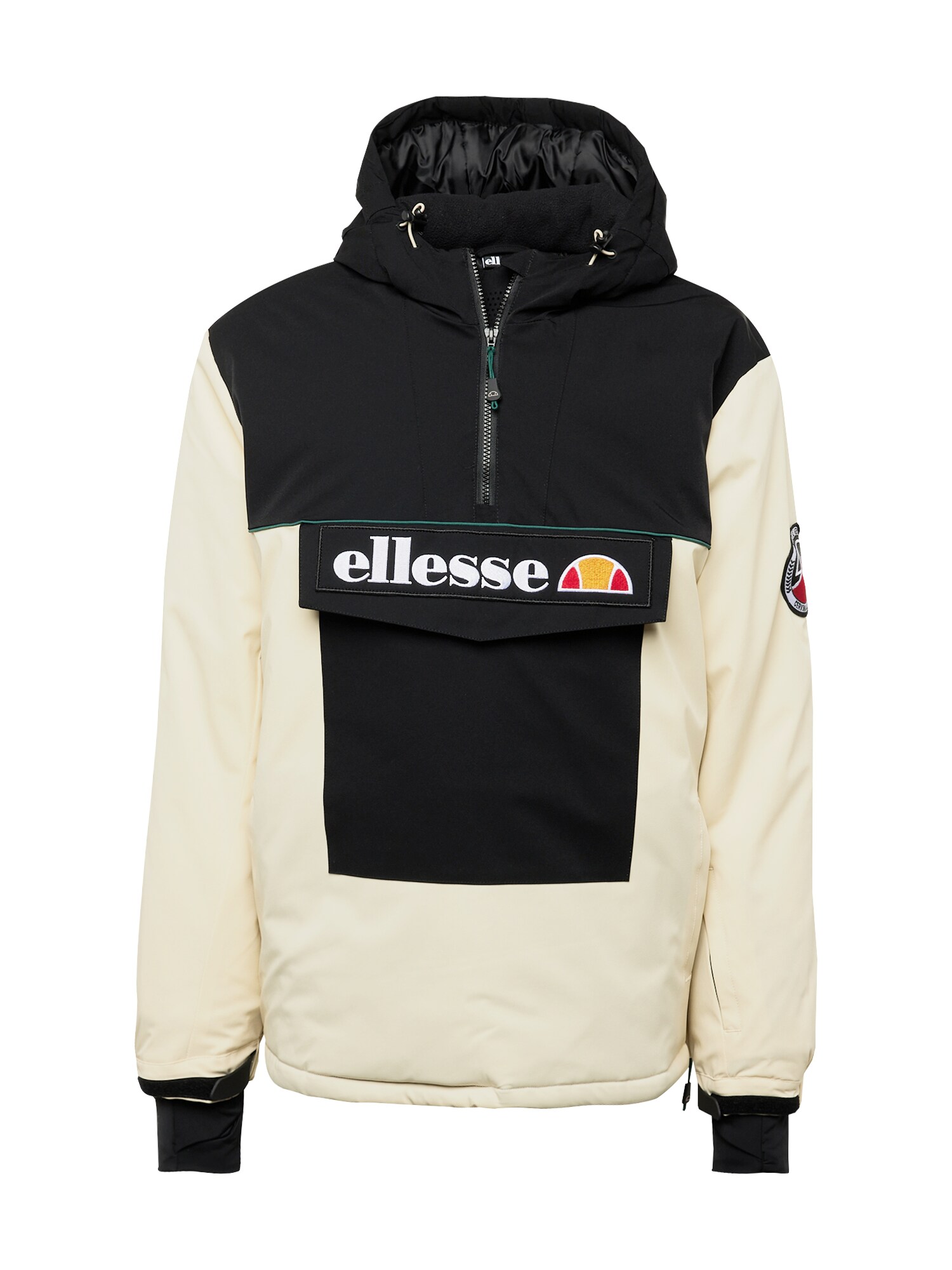 ELLESSE Športová bunda 'Castrozza'  béžová / oranžová / čierna / biela