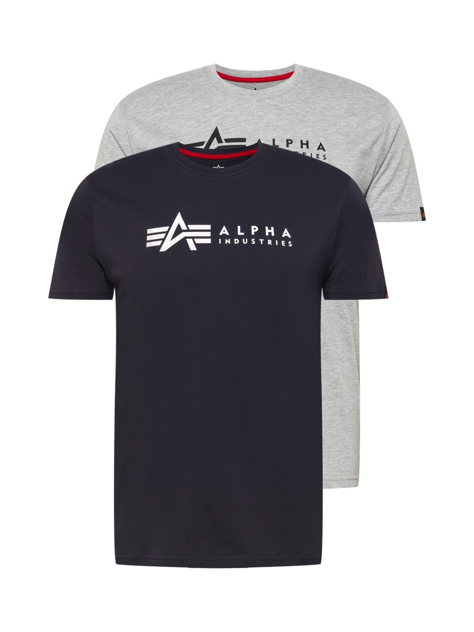 T-shirt marinblå / gråmelerad / svart