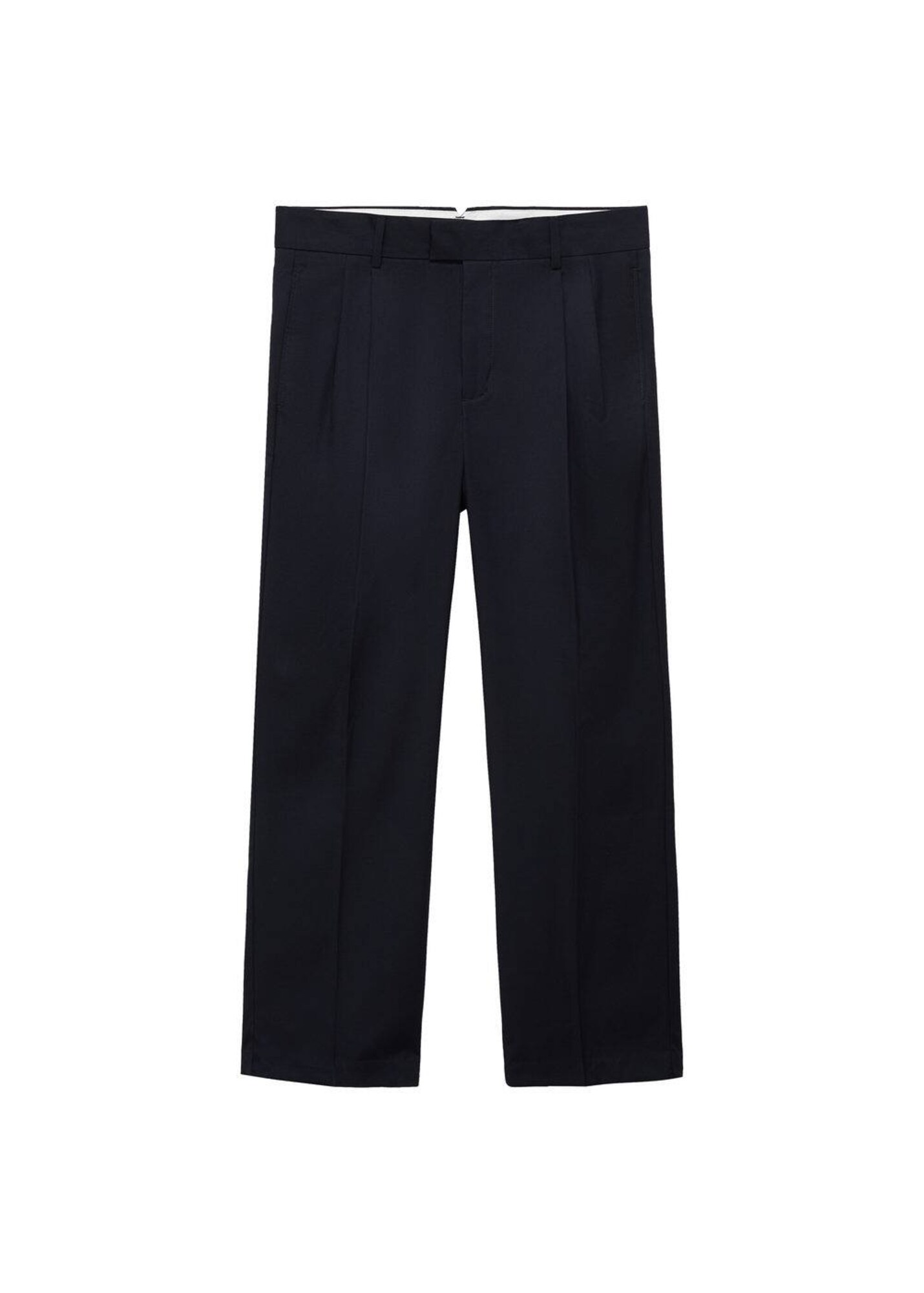 MANGO MAN Pantaloni cutați SERGI  bleumarin