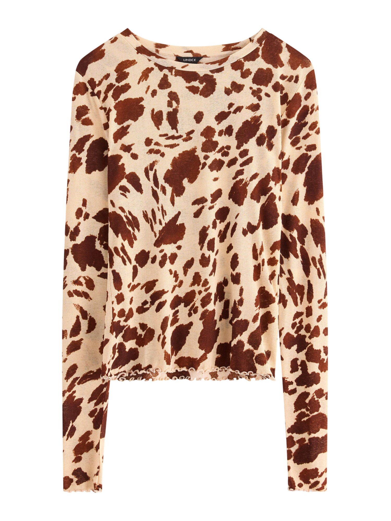 Lindex Tricou Kristin  bej / maro