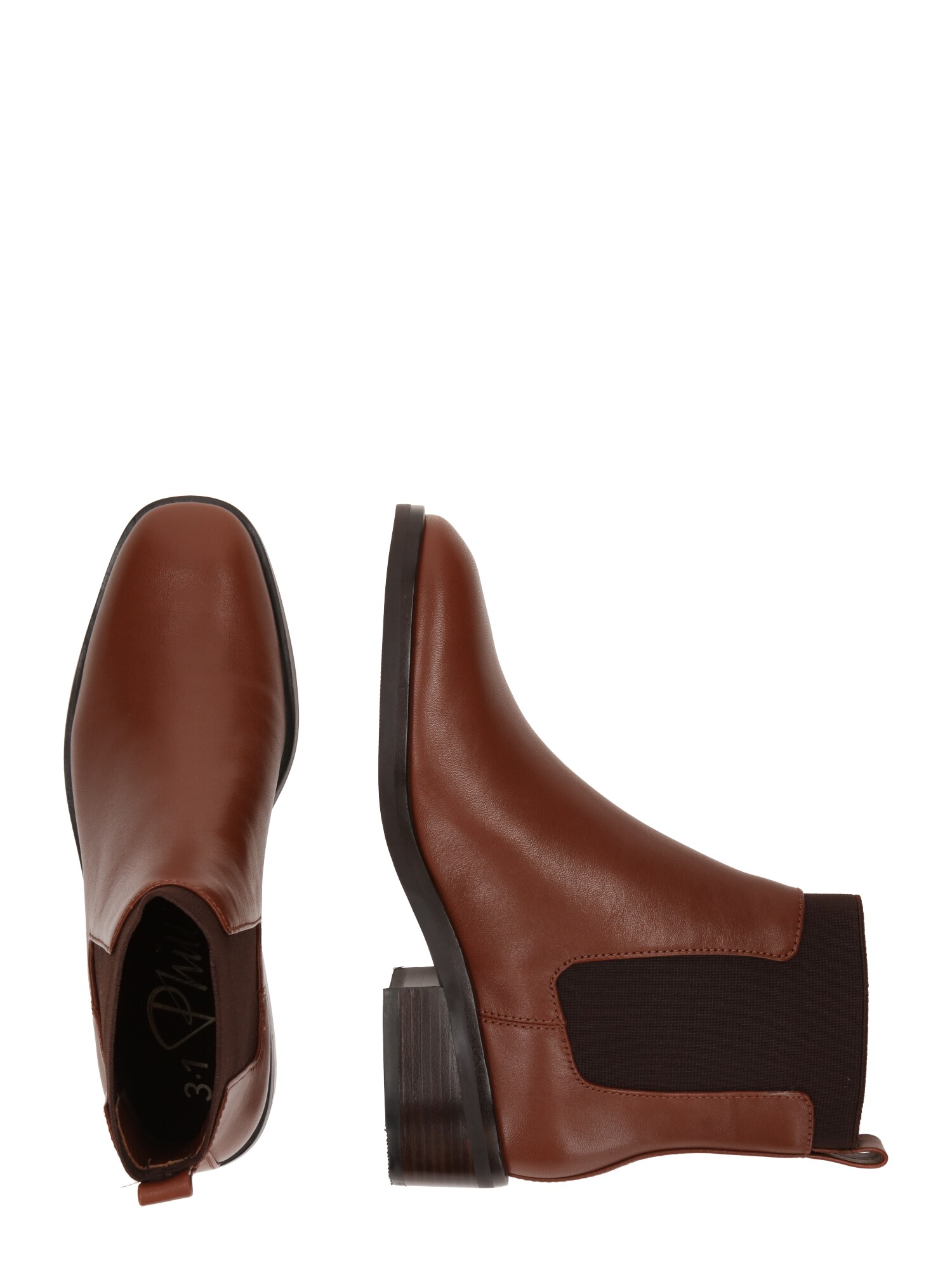 3.1 Phillip Lim Chelsea csizmák  karamell / sötét barna termék 2. képe