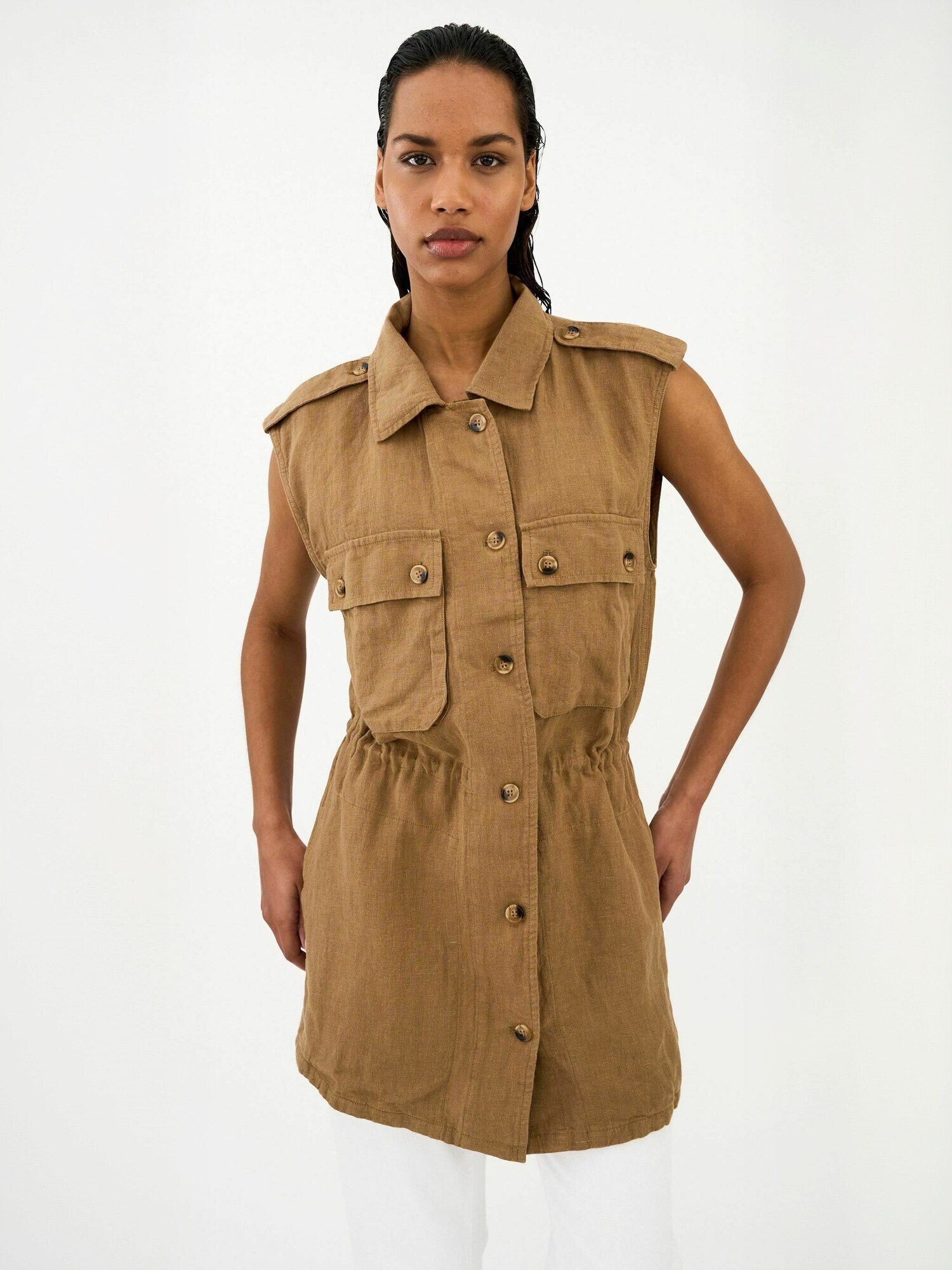 Ivy Copenhagen Gilet 'Violet'  terra d'ombra