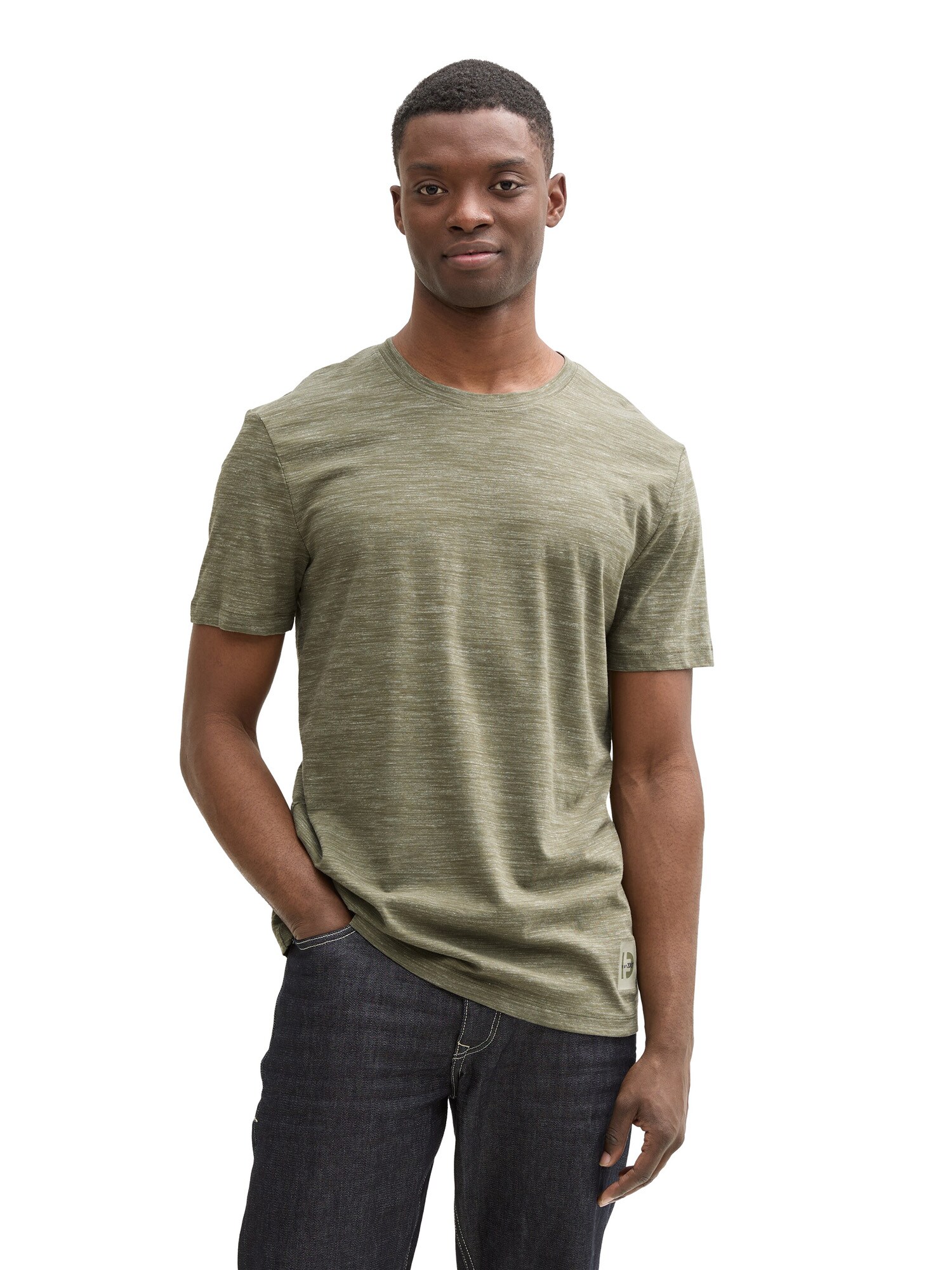 TOM TAILOR DENIM Póló  khaki termék 2. képe