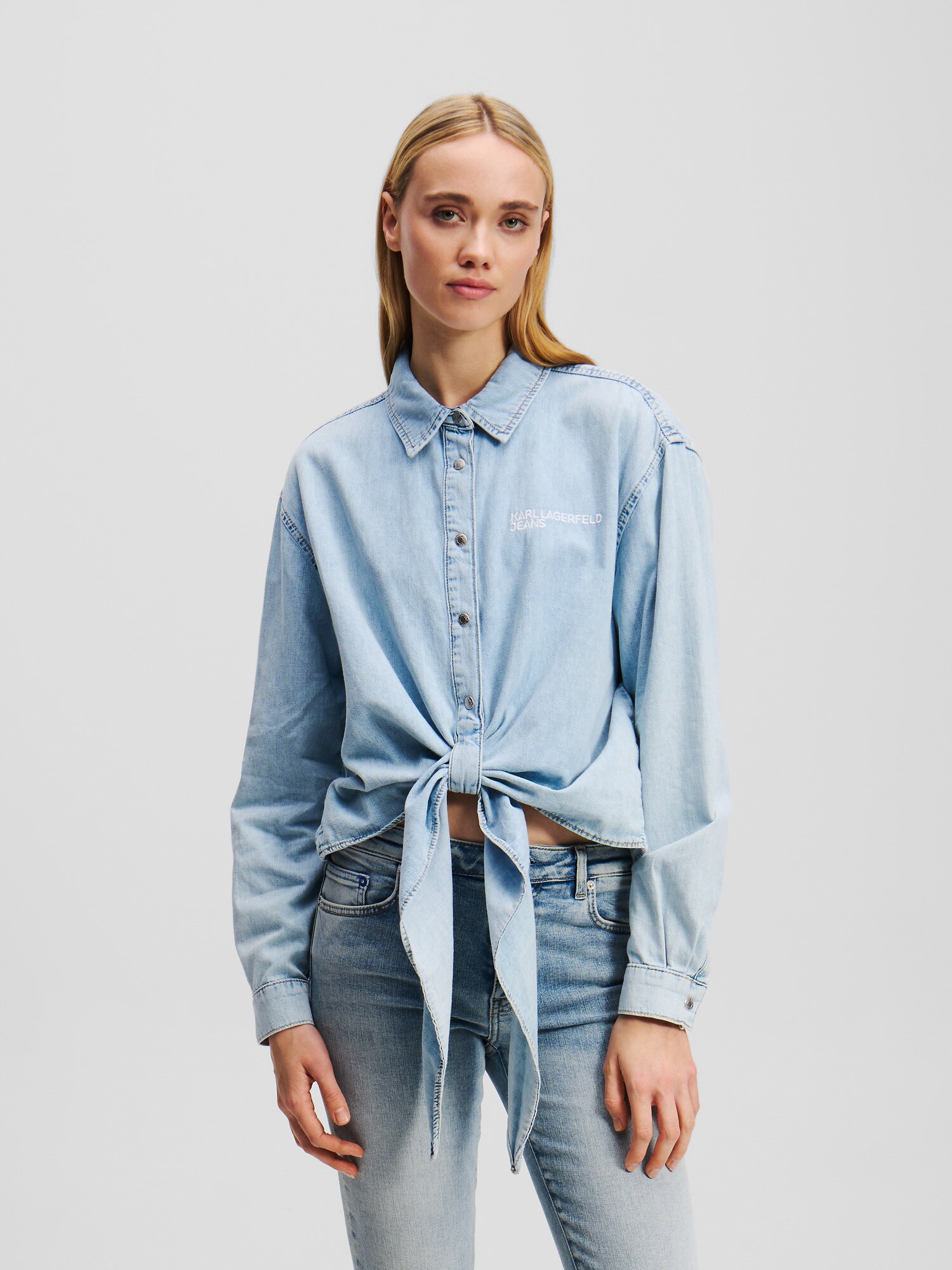 KARL LAGERFELD JEANS Blúz  világoskék termék 2. képe