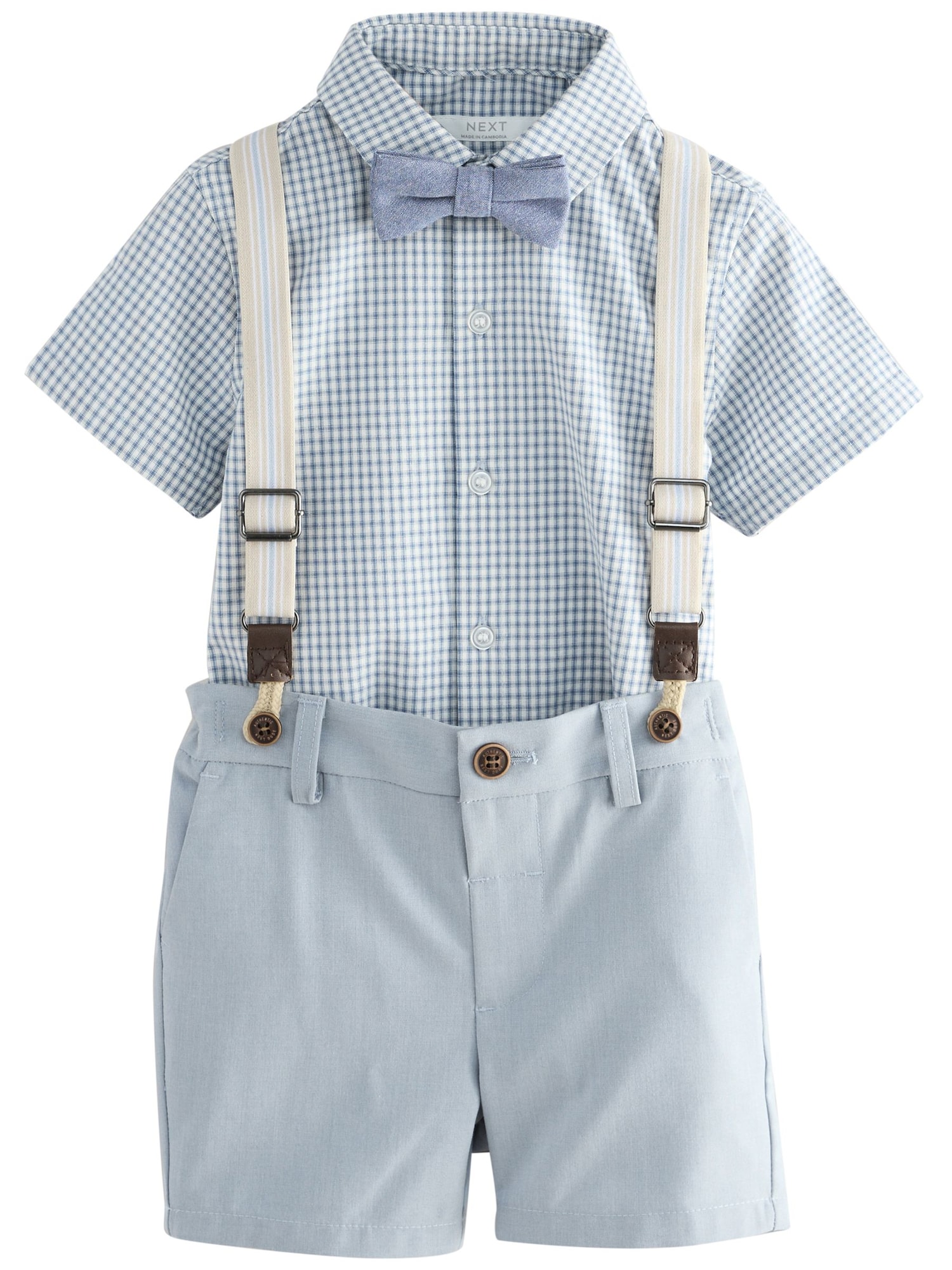 Next Set  albastru deschis / alb