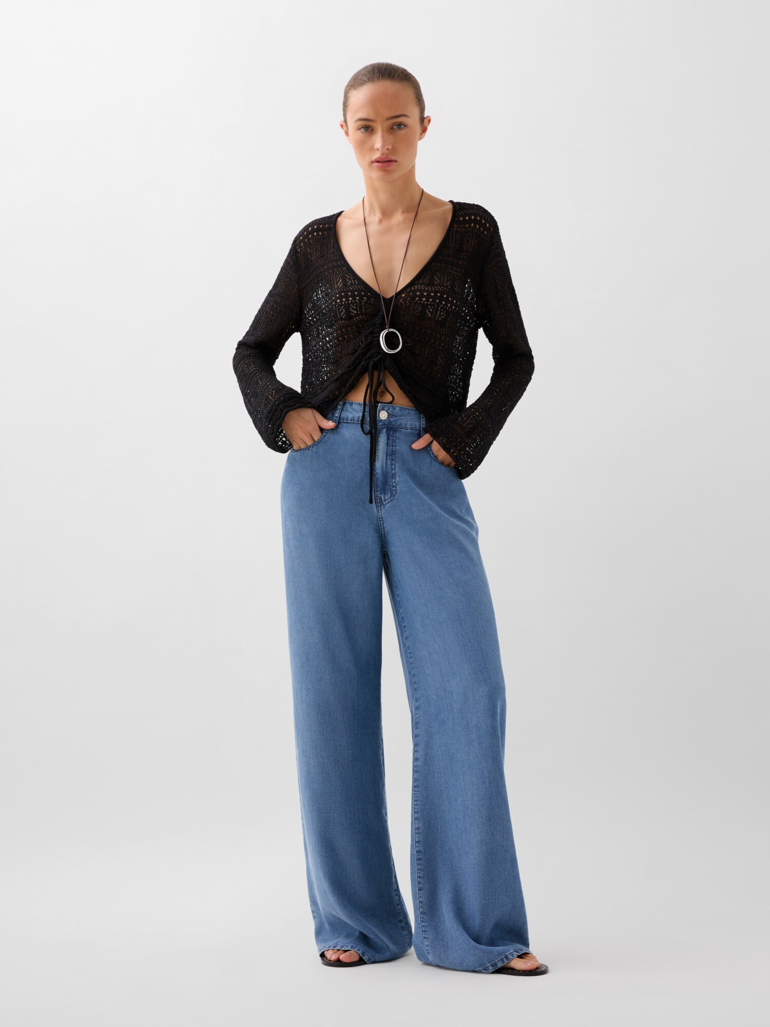 Thumbnail - Scalpers Front Pointelle Jumper