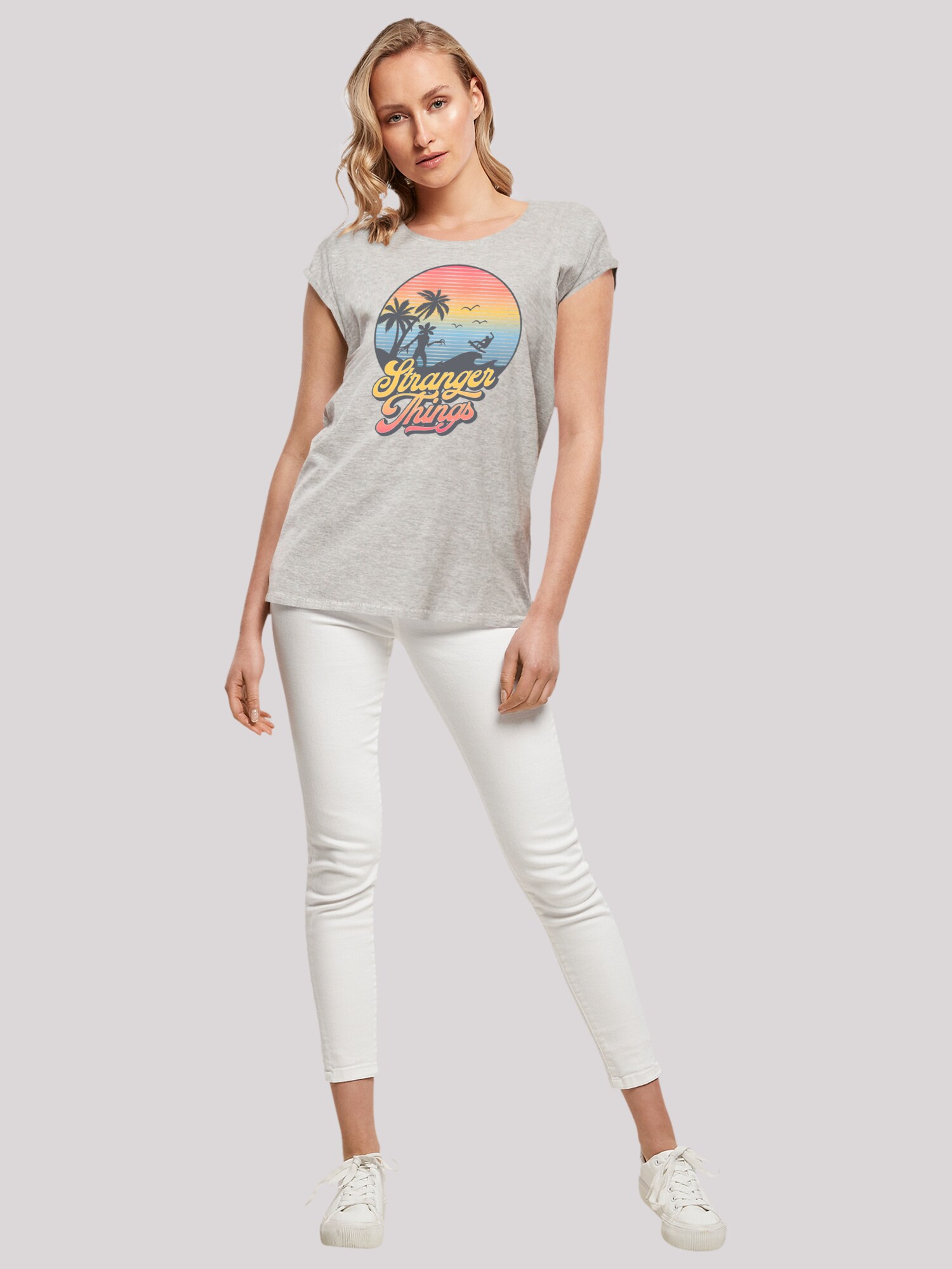 Thumbnail - F4NT4STIC T-Shirt Stranger Things LA Gradient Netflix TV Series