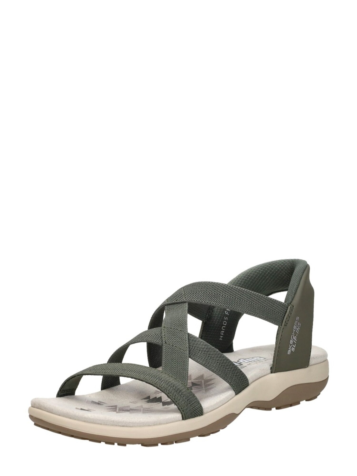 Sandalias Mujer Skechers Reggae Slim Stretch 163460-OLV Kaki – imagen 3