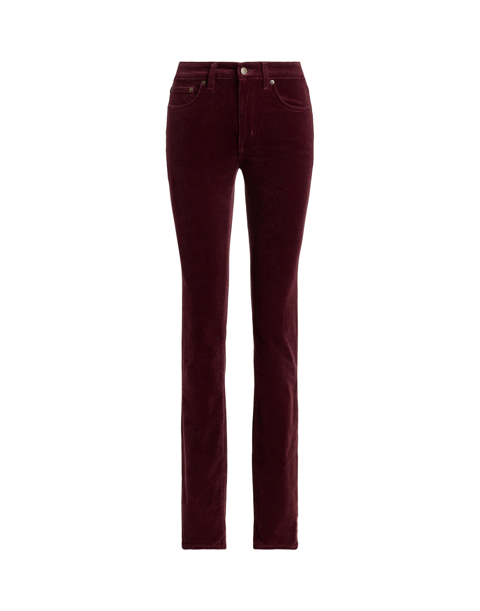 Lauren Ralph Lauren Pantaloni 14 WALE roșu carmin