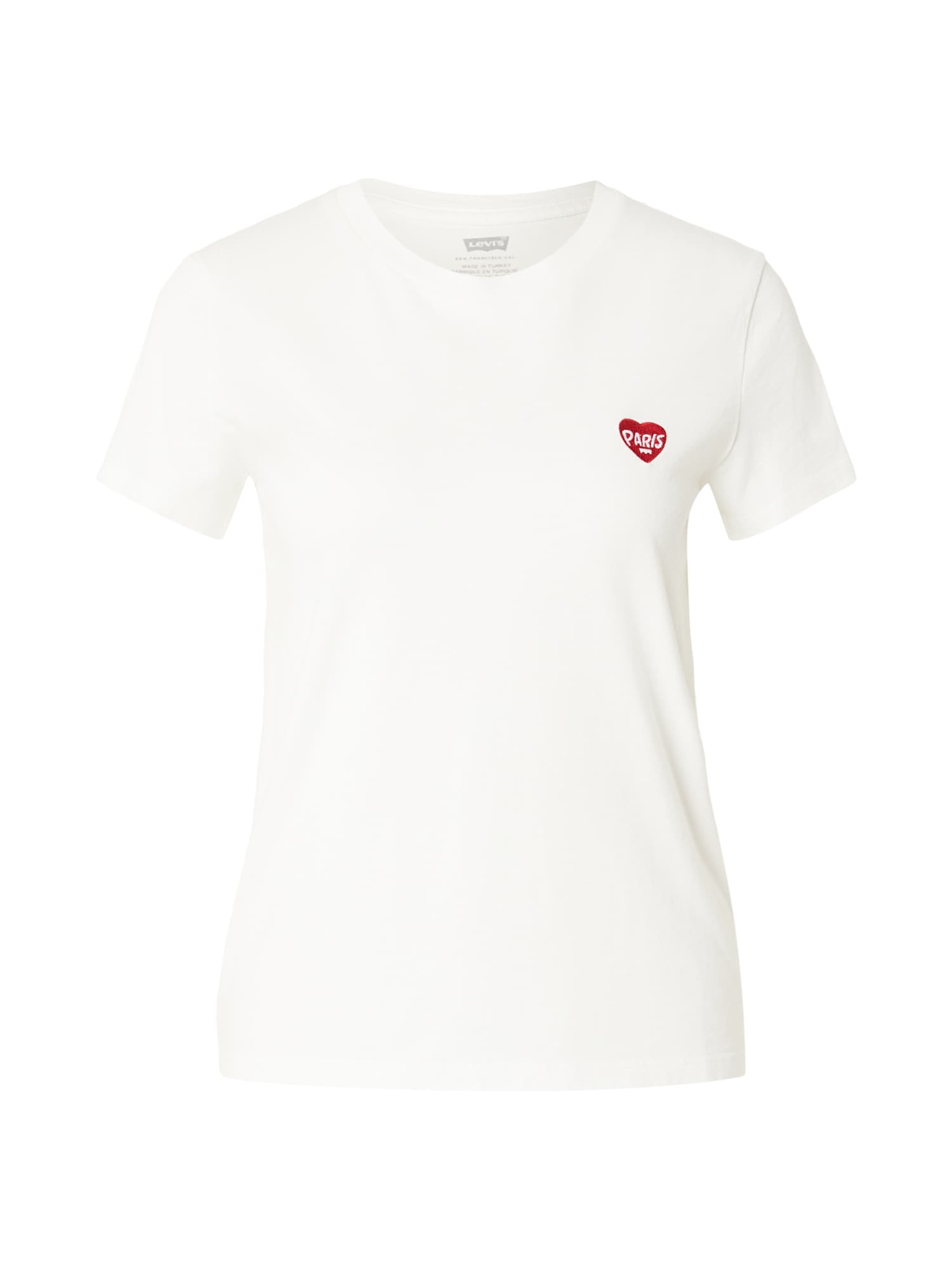 LEVIS ® Tricou PERFECT  roșu / alb
