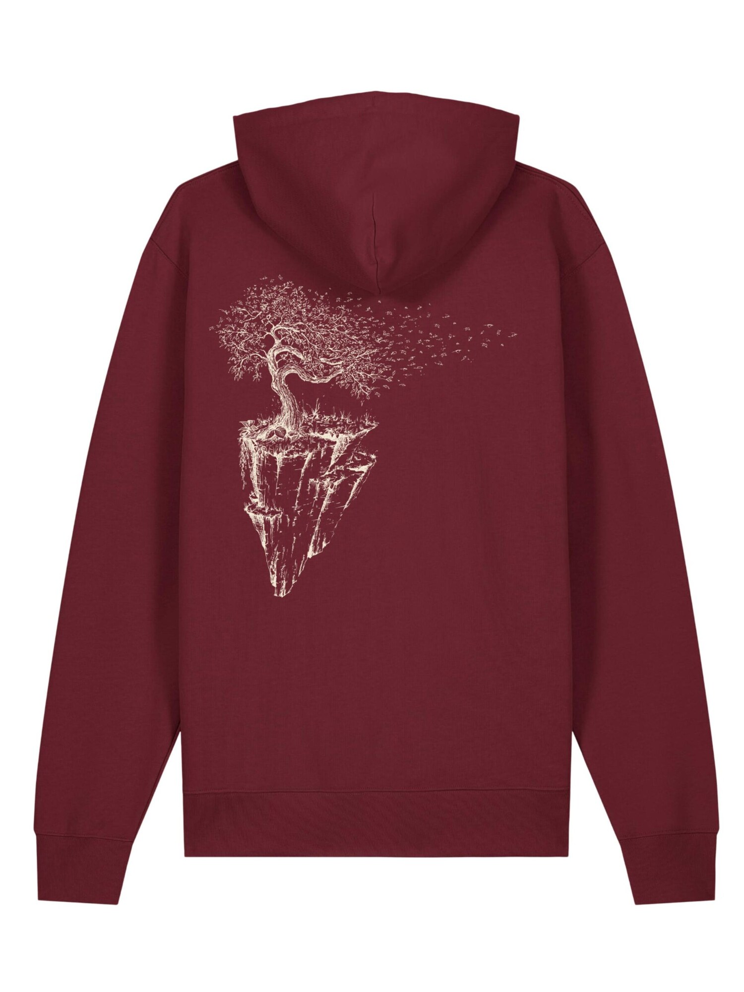 Life-Tree Felpa 'Organic Fairwear' borgogna