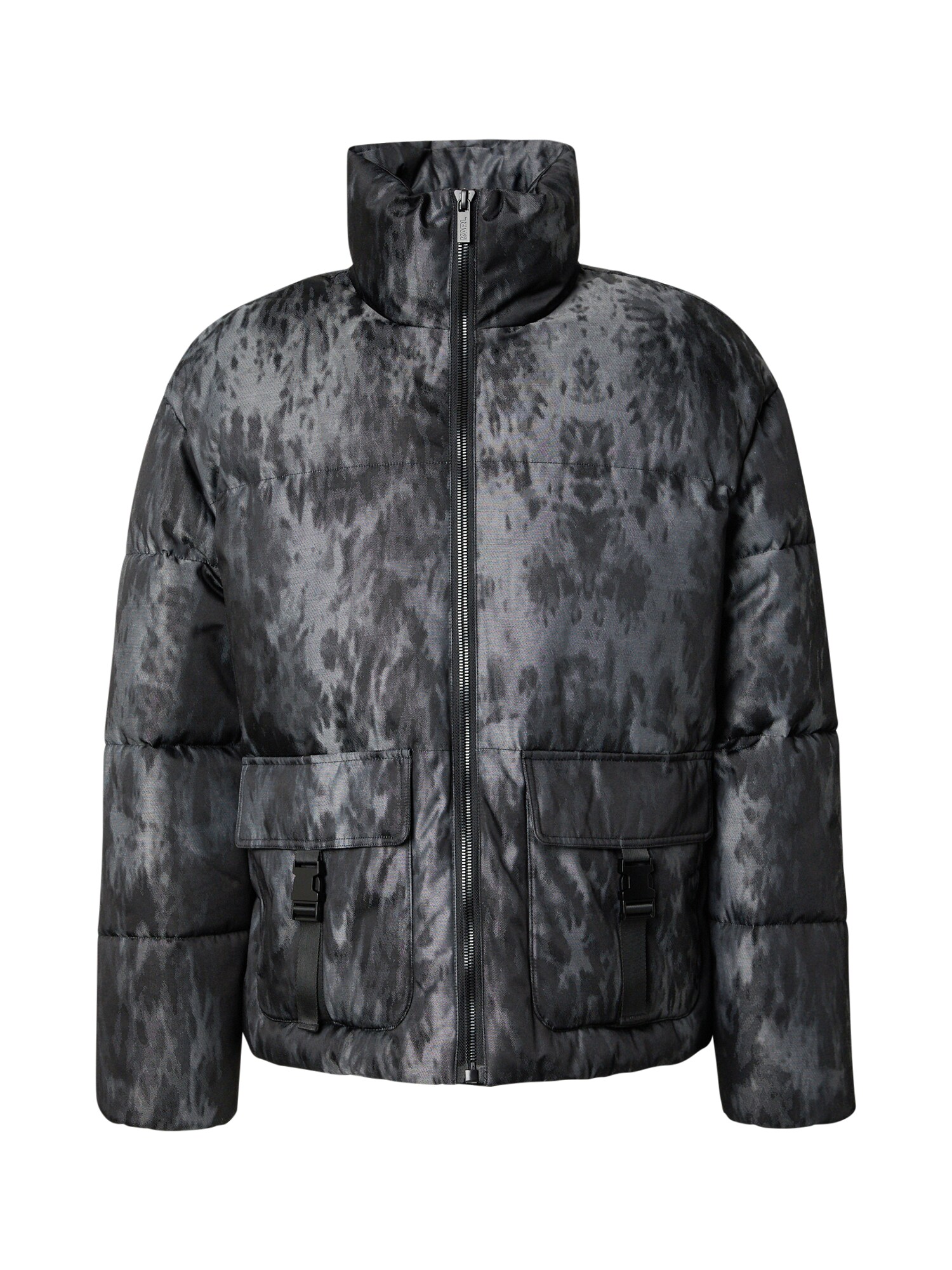 Karl Lagerfeld Geacă de primăvară-toamnă  gri / gri metalic / negru