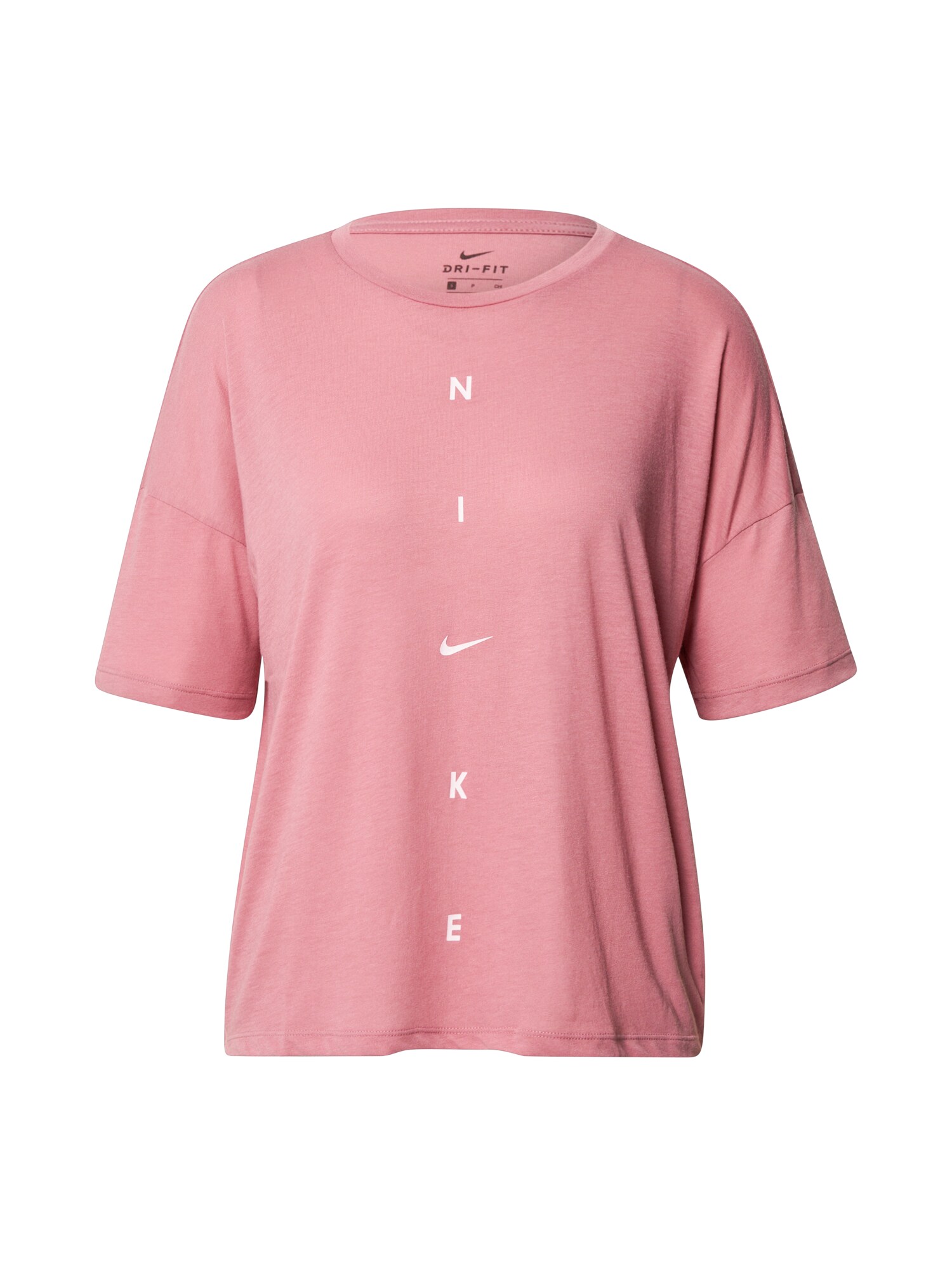 NIKE Sportiniai marškinėliai  rožių spalva / balta