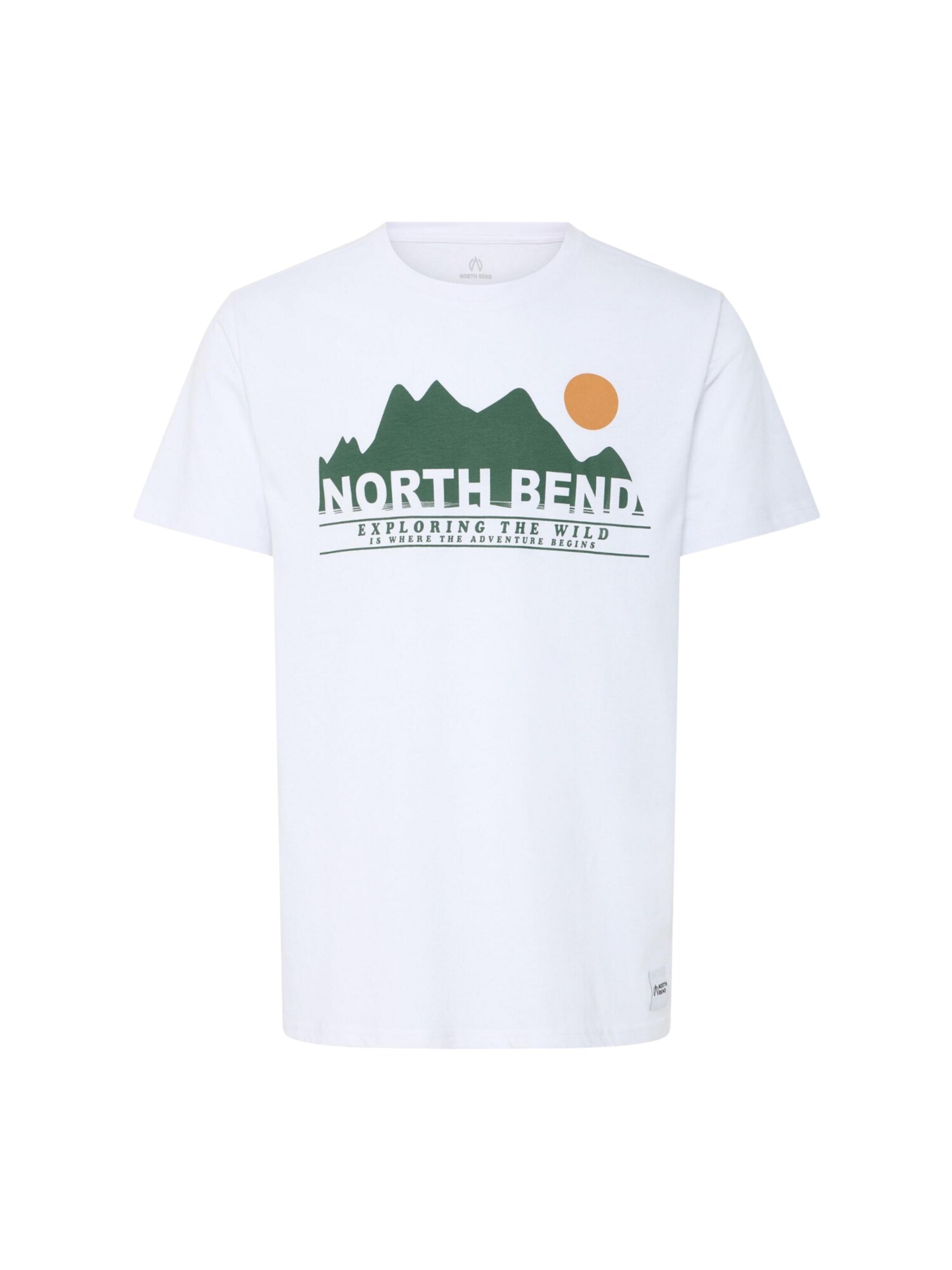 North Bend Camiseta ' NBCash '  blanco