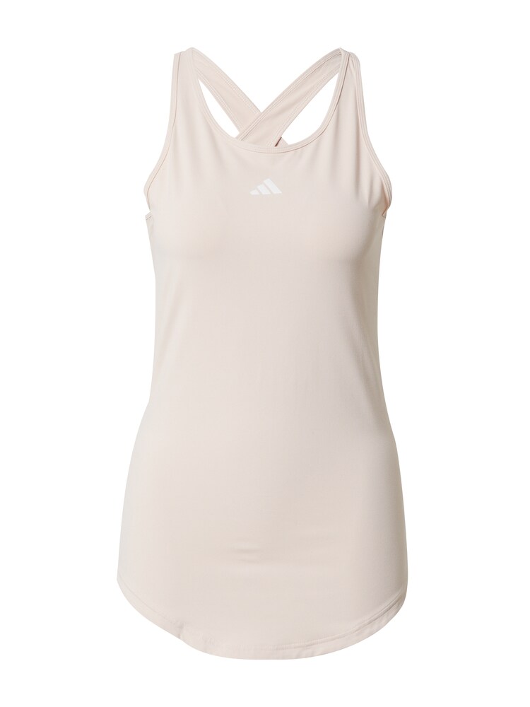 ADIDAS PERFORMANCE Umstand Sporttop 'Essentials' Damen Größe XXXS/XXS taupe / weiß