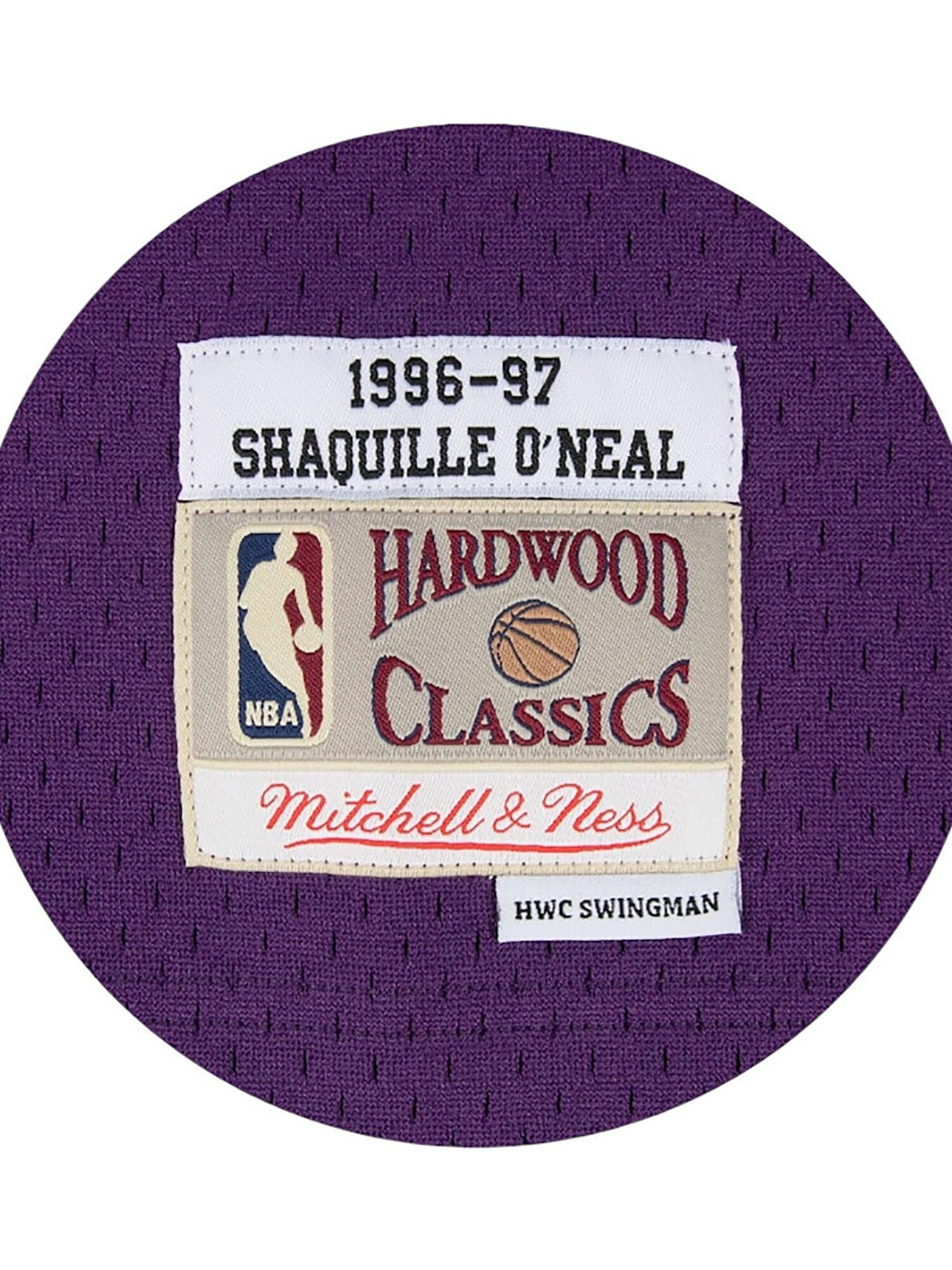 Mitchell & Ness Camiseta de fútbol 'Los Angeles Lakers Shaquille O'Neal 1996/97'  lila / naranja claro / blanco natural – imagen 3