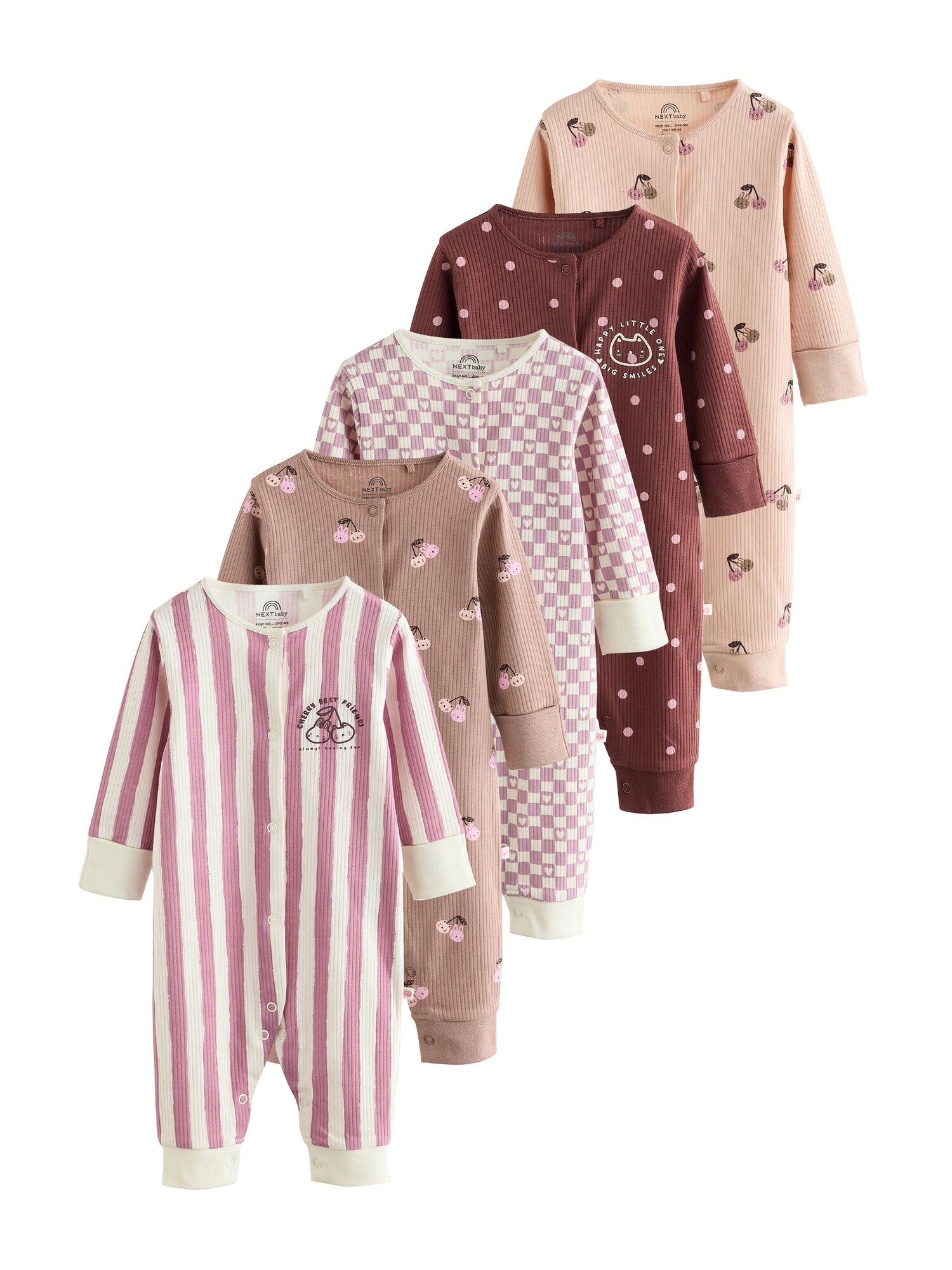 Next Nachtkledij Brokaat / Sering / Mauve / Roestrood