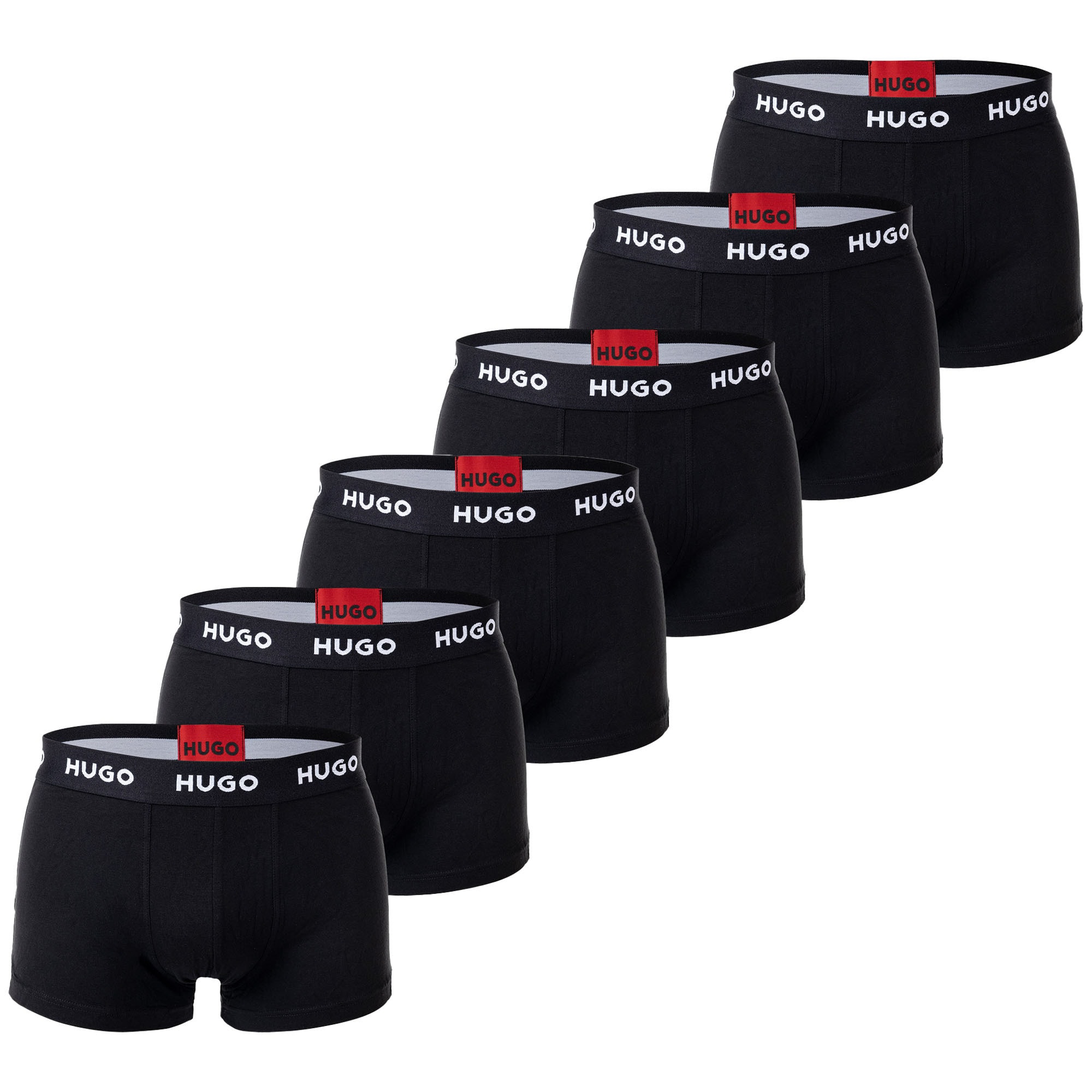 HUGO Calzoncillo boxer  rojo / negro / blanco