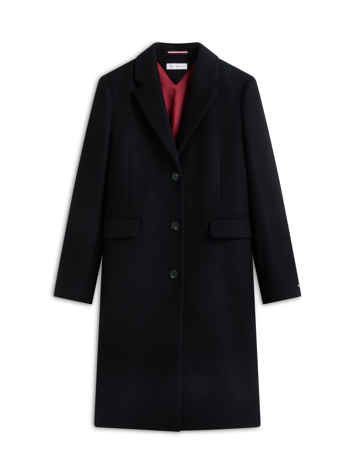 TOMMY HILFIGER Abrigo de entretiempo negro