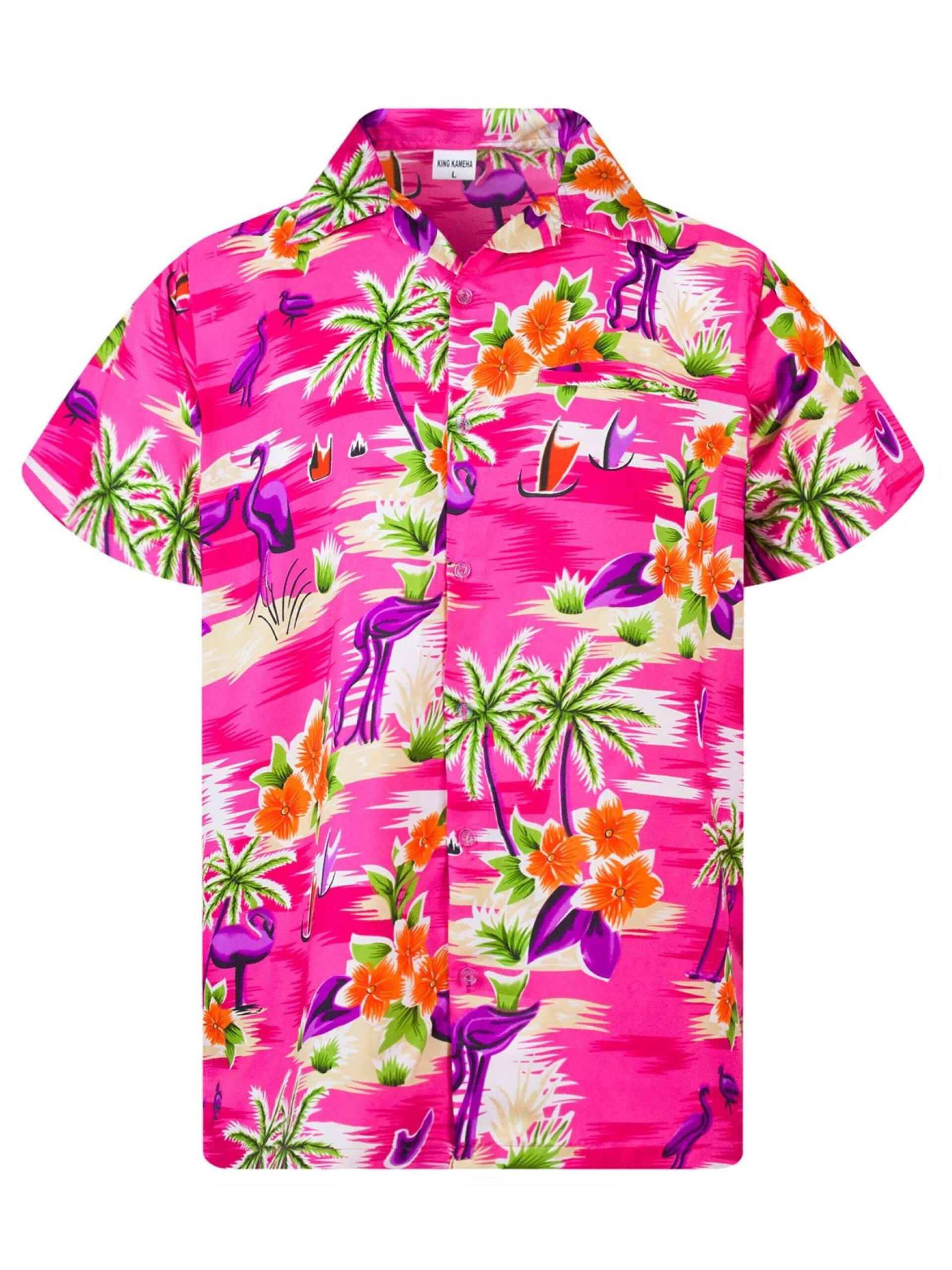 King Kameha T-shirt 'Flamingos' herr