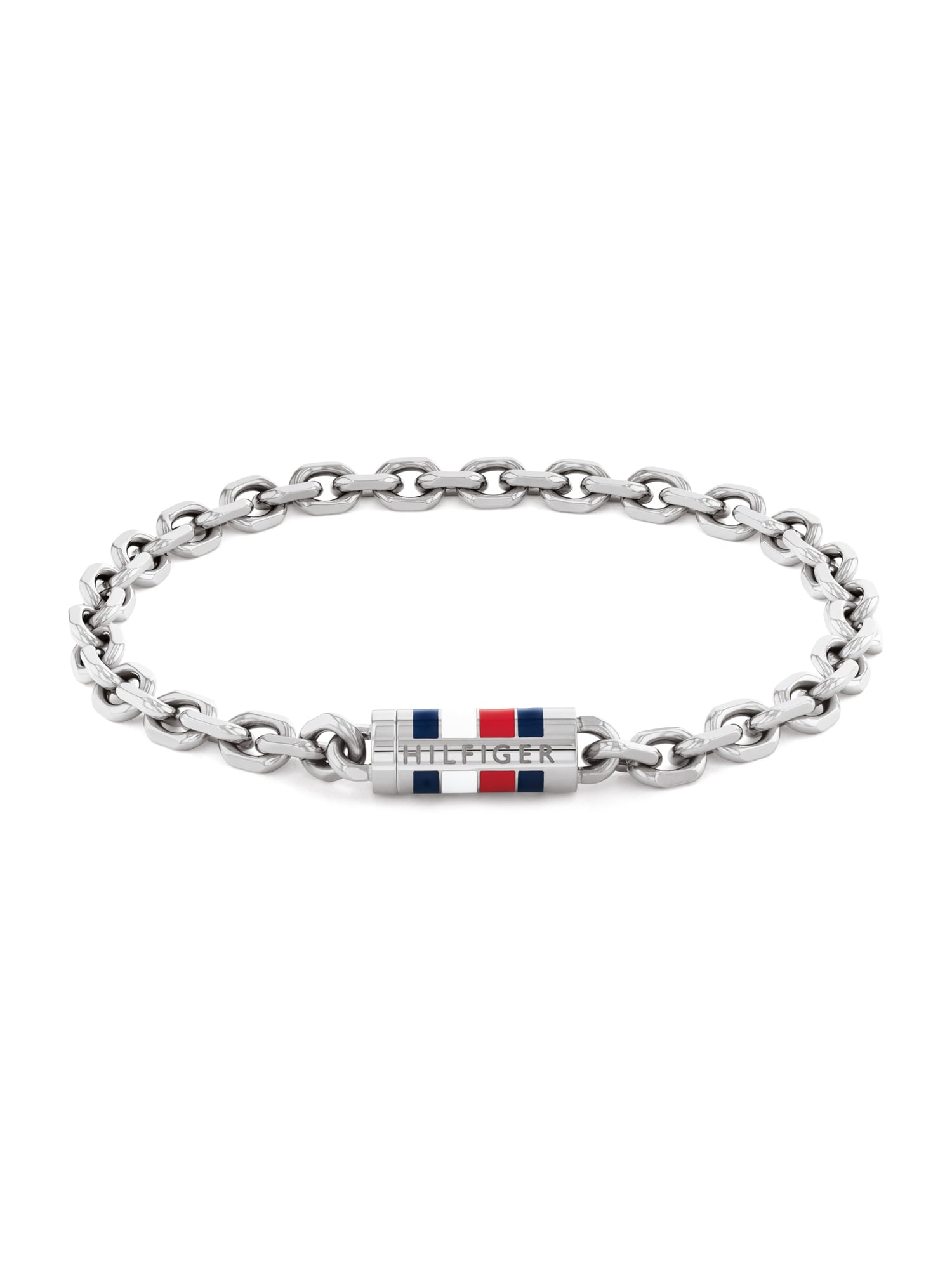 TOMMY HILFIGER Brățară Bruce  albastru marin / roşu închis / argintiu / alb